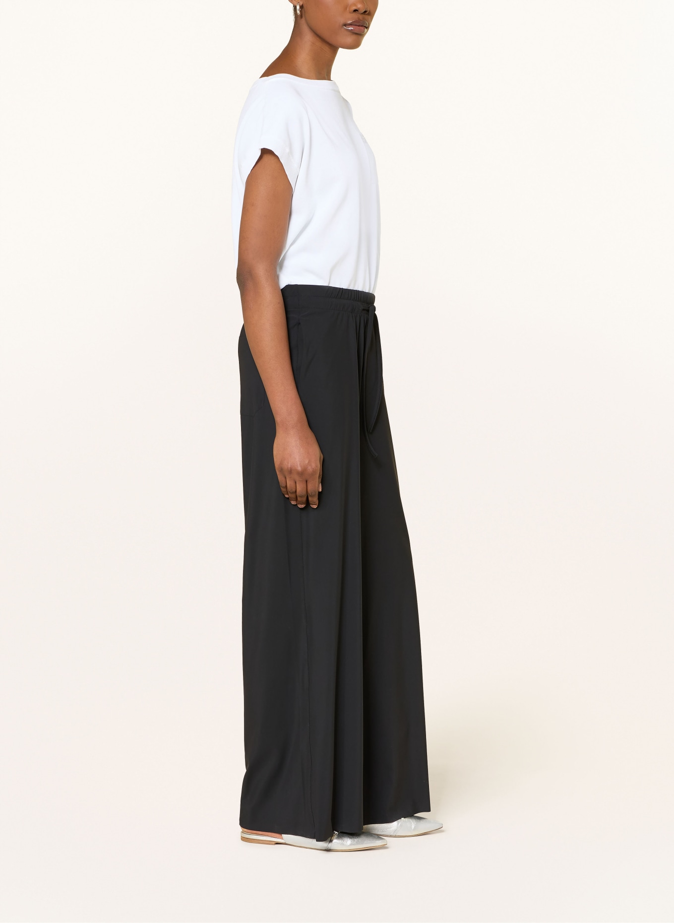 lilienfels Jersey pants in jogging style: BLACK