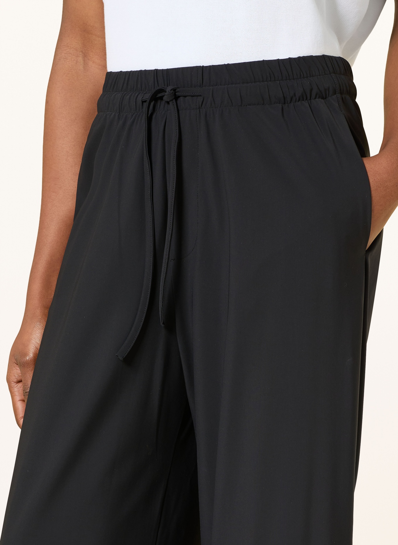 lilienfels Jersey pants in jogging style: BLACK