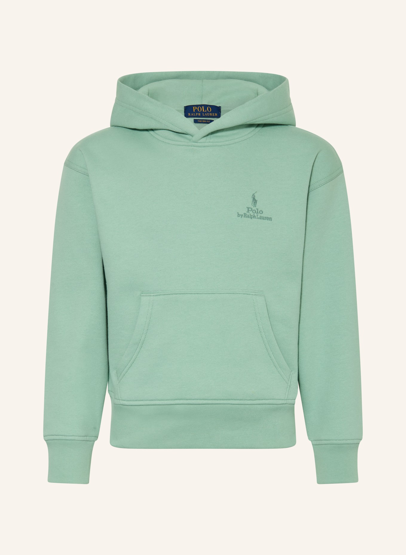 POLO RALPH LAUREN bluza z kapturem: MIĘTOWY