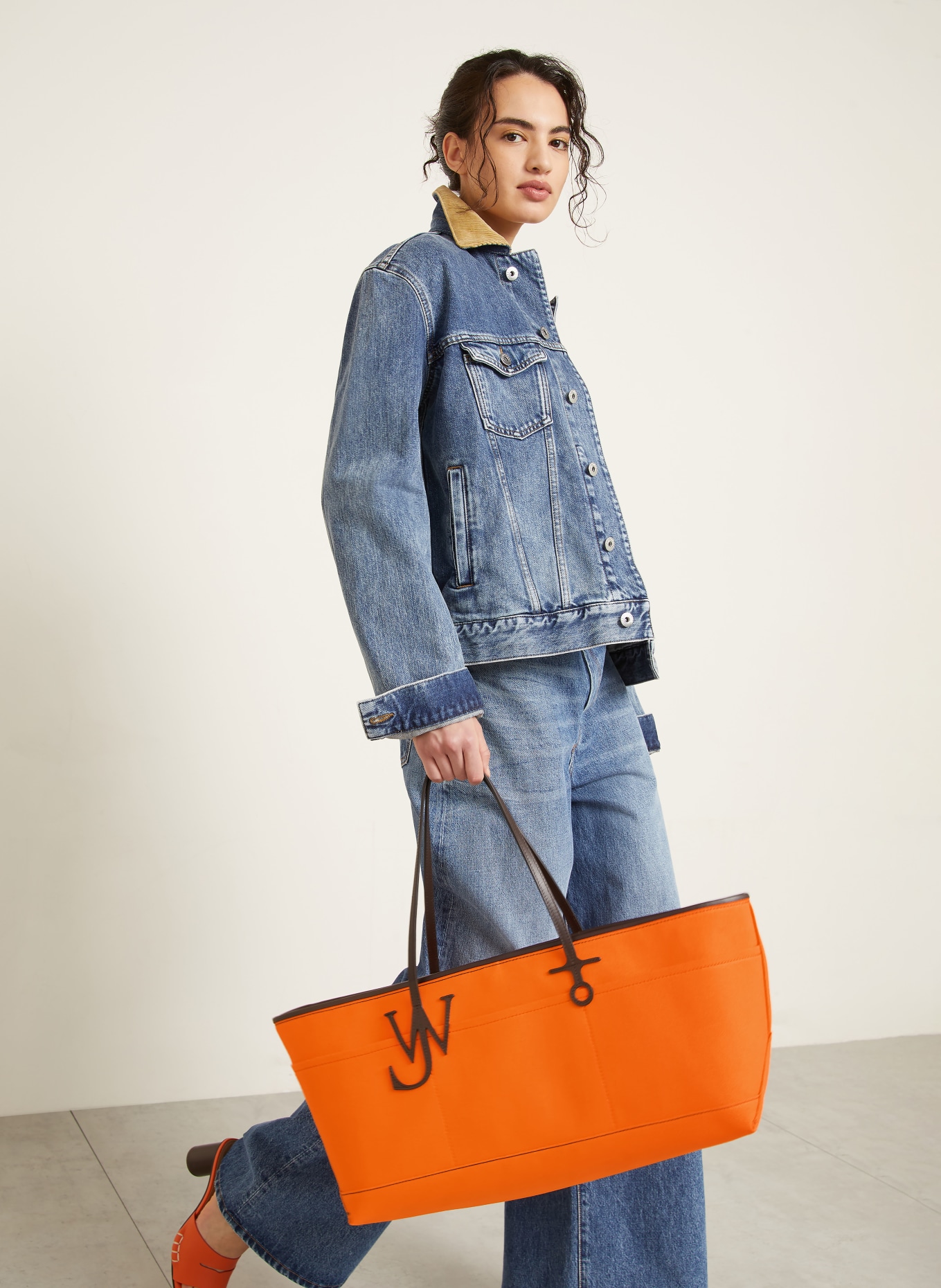 JW ANDERSON Shopper ANCHOR: ORANGE / DUNKELBRAUN