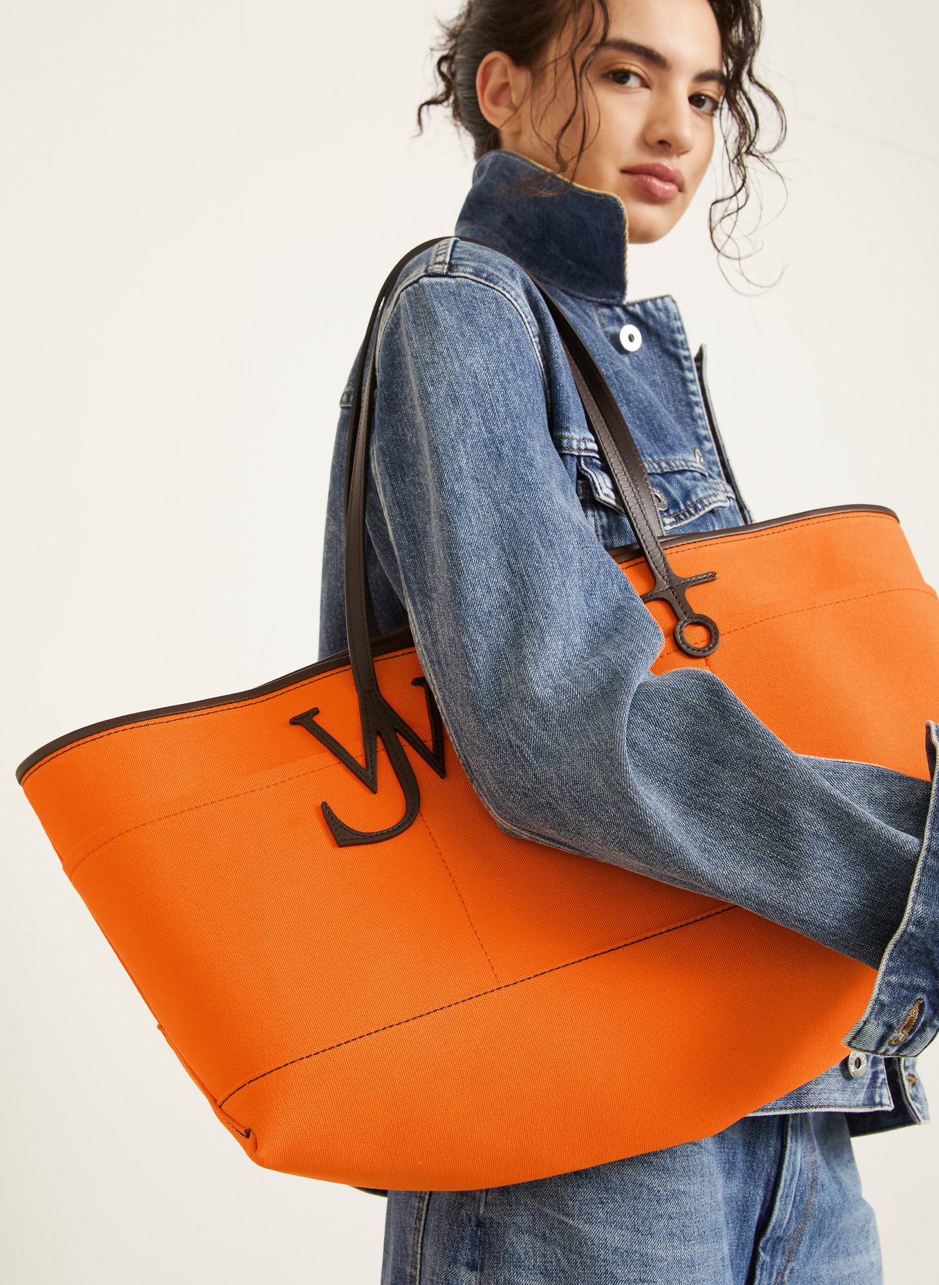 JW ANDERSON Shopper ANCHOR: ORANGE / DUNKELBRAUN