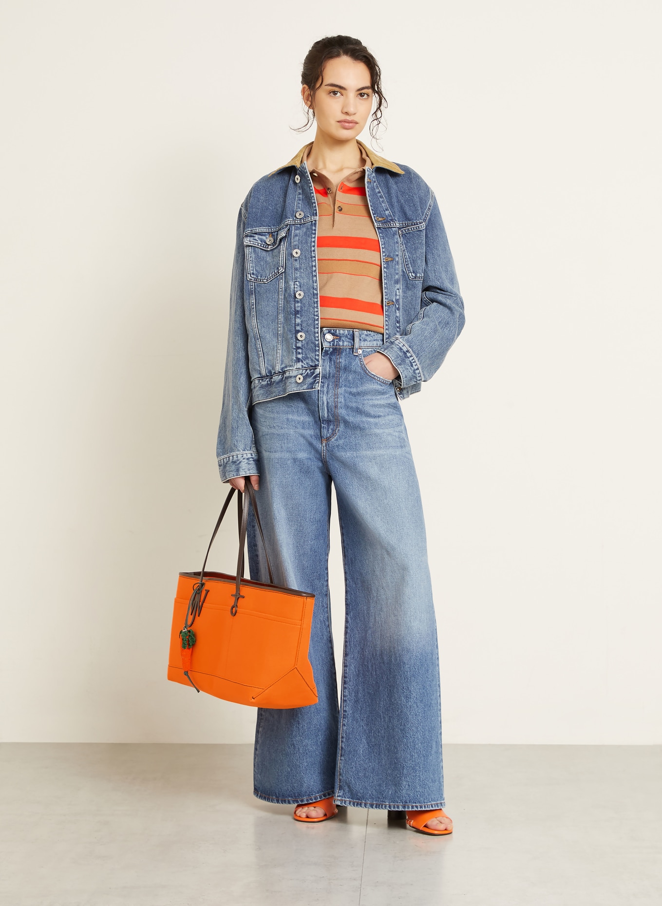 JW ANDERSON Shopper ANCHOR: ORANGE / DUNKELBRAUN