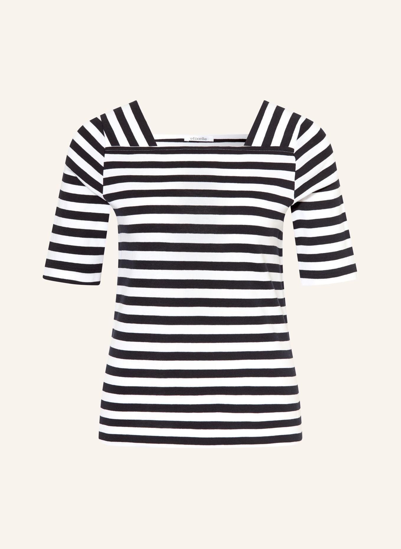 efixelle T-Shirt: WEISS / DUNKELBLAU