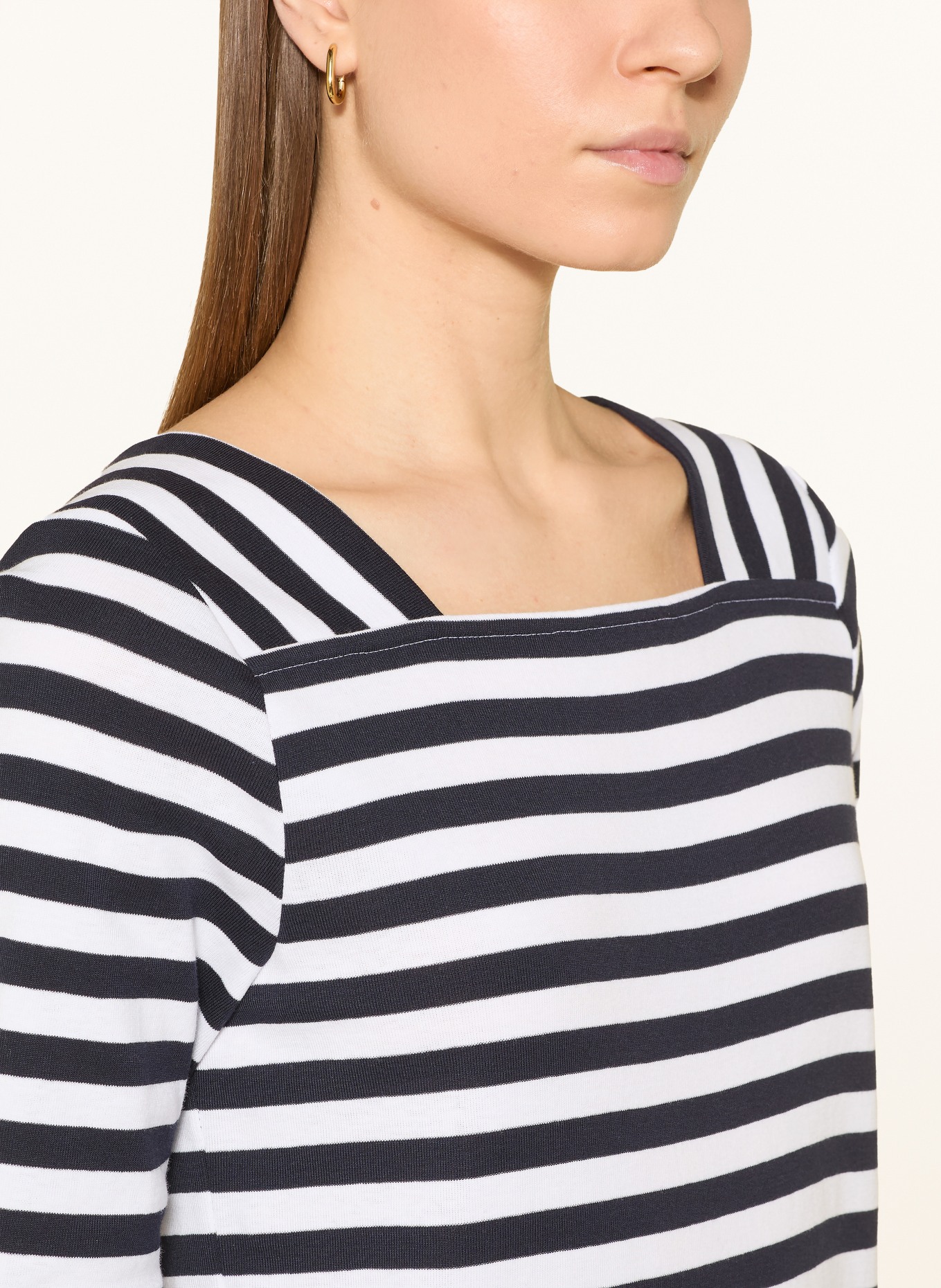 efixelle T-Shirt: WEISS / DUNKELBLAU