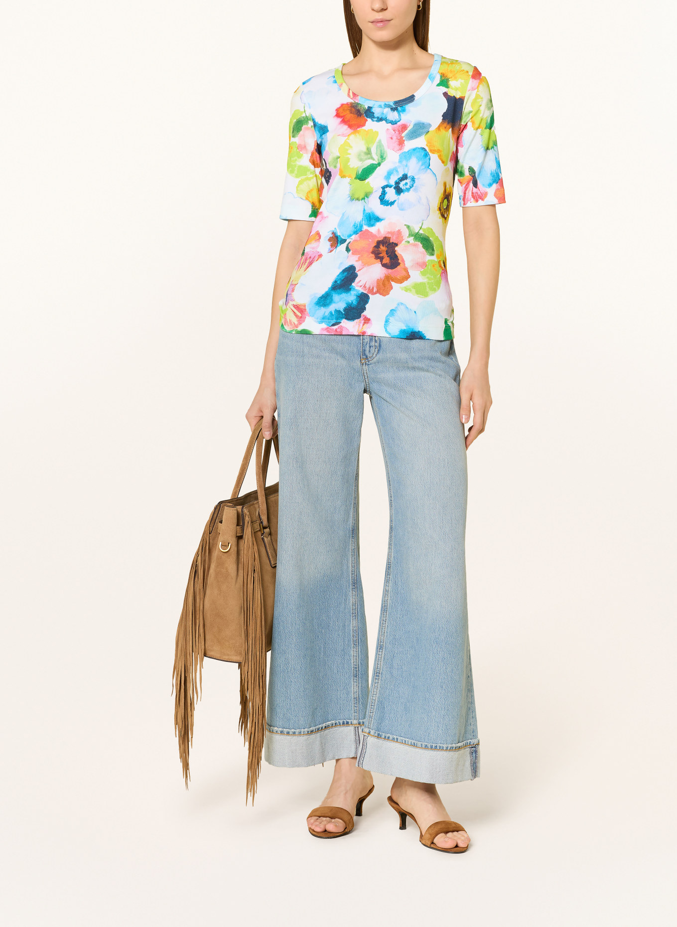 efixelle T-Shirt: GELB / ORANGE / TÜRKIS