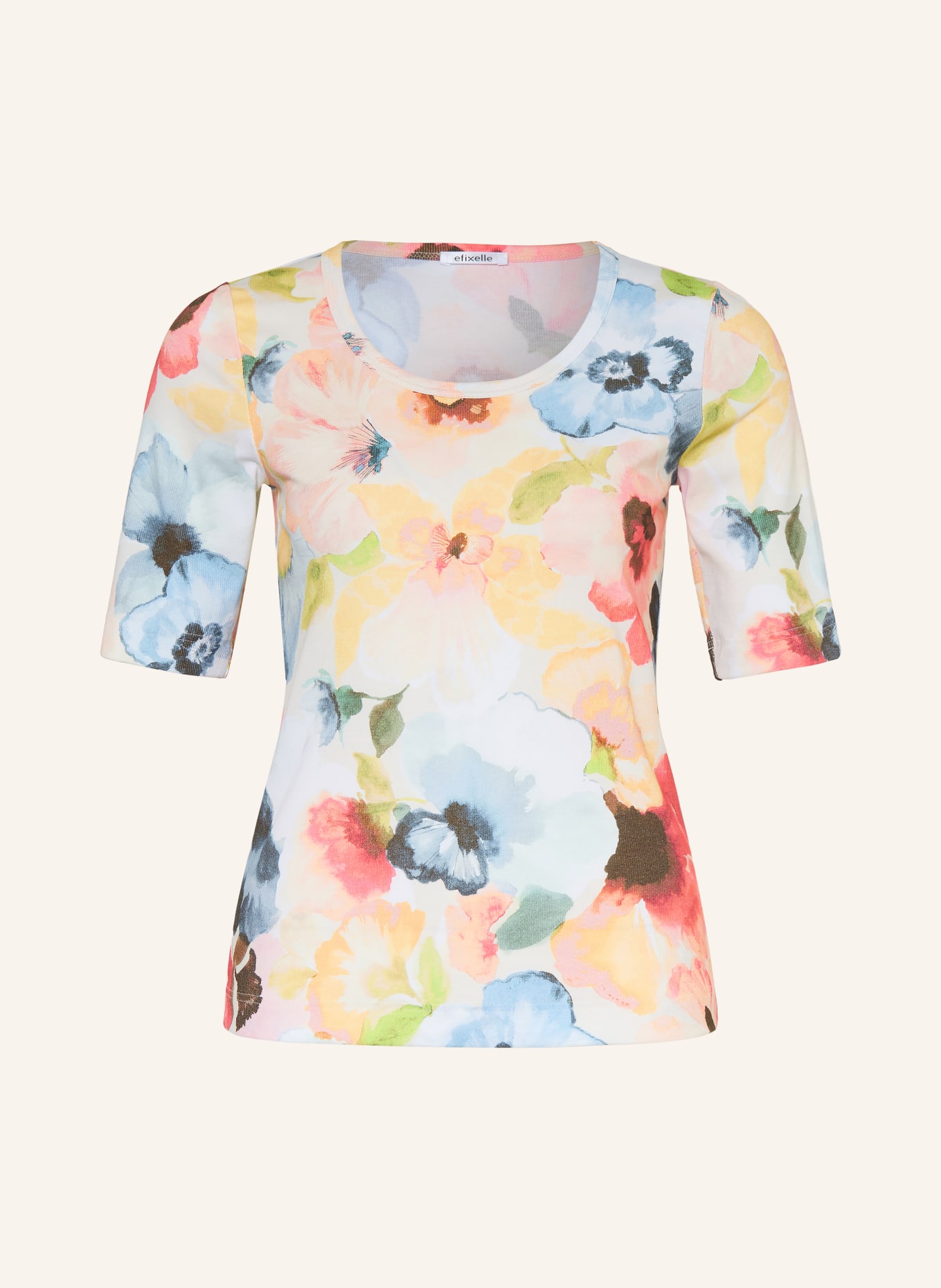 efixelle tričko: BÍLÁ / ORANŽOVÁ / MODRÁ