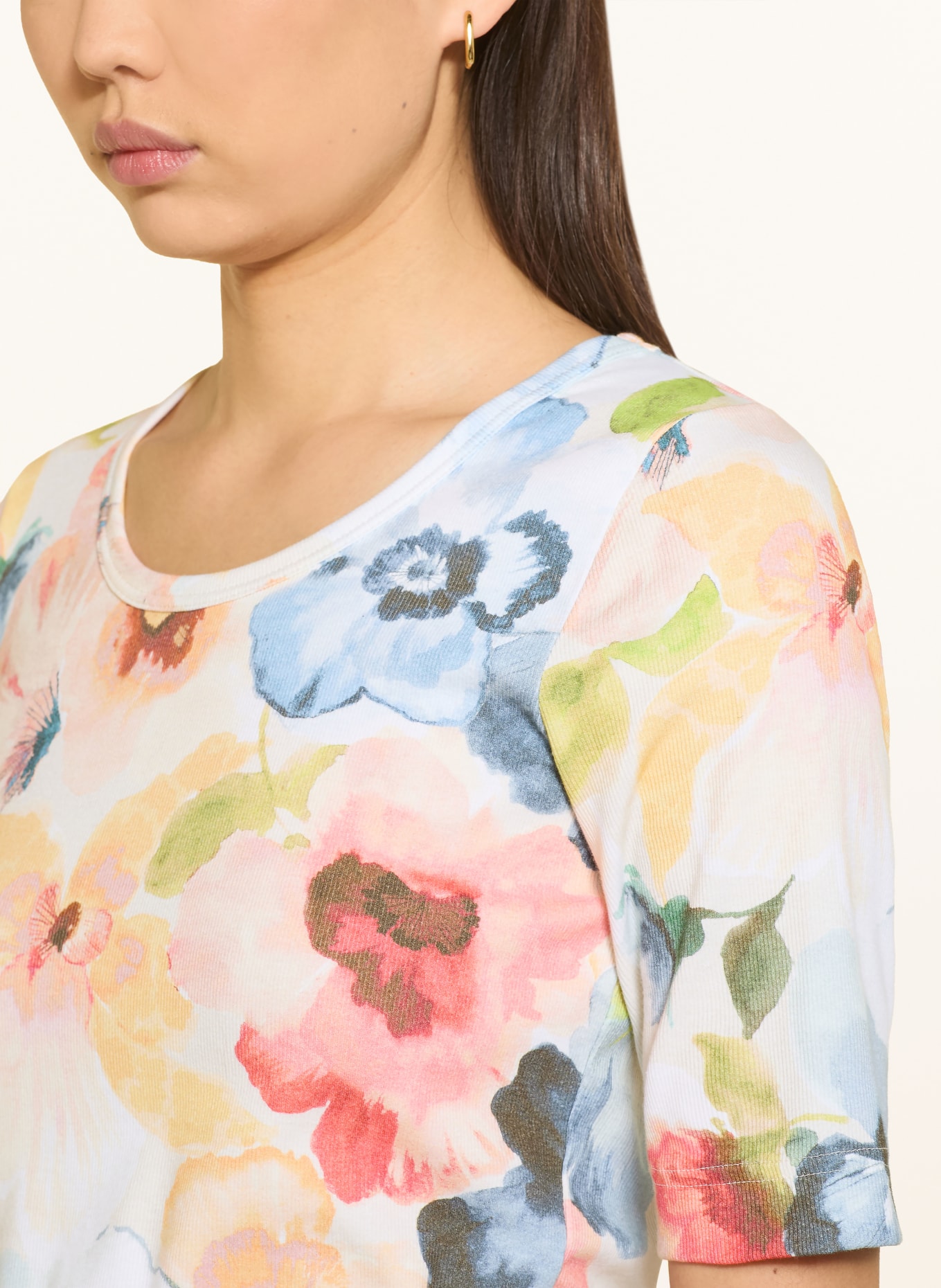 efixelle tričko: BÍLÁ / ORANŽOVÁ / MODRÁ