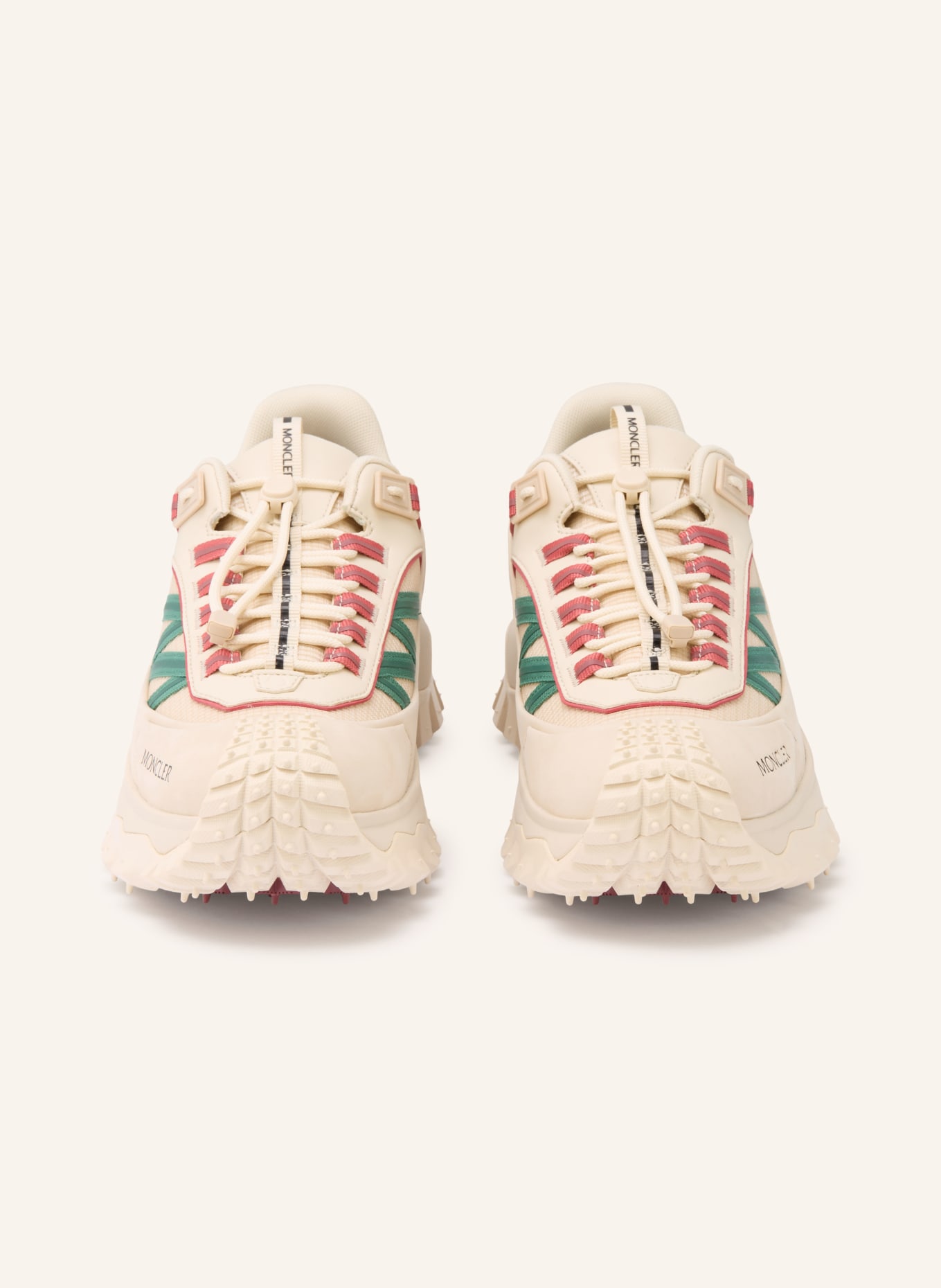 MONCLER Buty sportowe TRAILGRIP: BEŻOWY / CZERWONY / ZIELONY