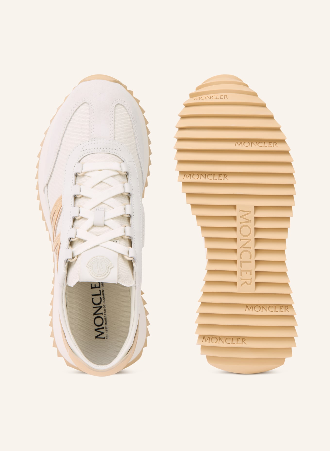 MONCLER Sneaker PACEY2: ECRU / BEIGE