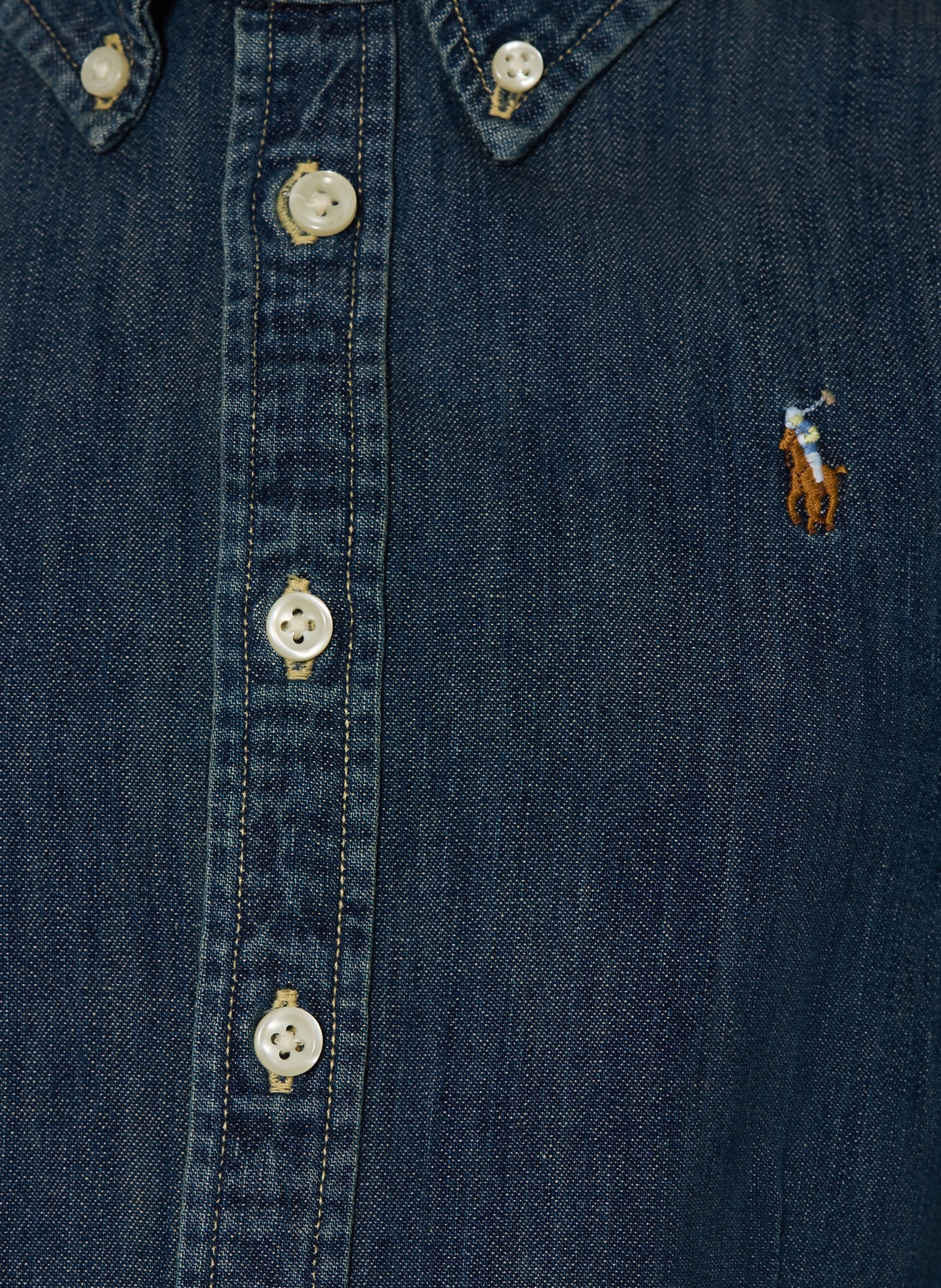 POLO RALPH LAUREN Jeanskleid: DUNKELBLAU