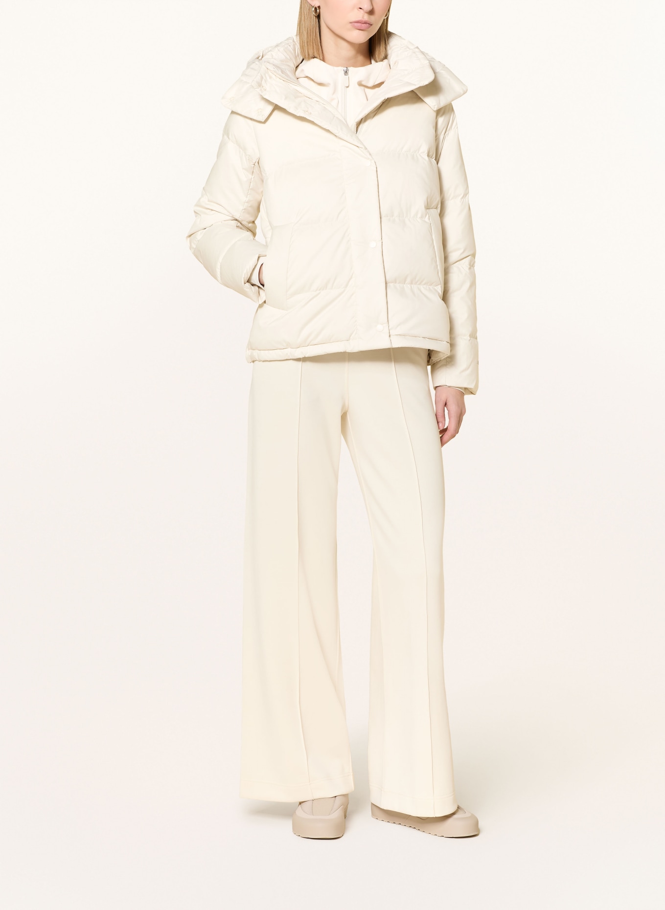 lululemon Donsjack WUNDER met afneembare capuchon: CRÈME