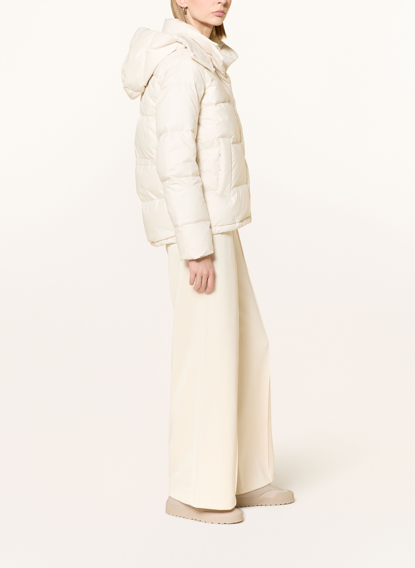 lululemon Donsjack WUNDER met afneembare capuchon: CRÈME