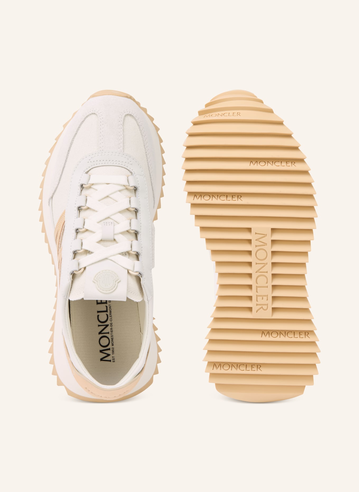 MONCLER Sneaker PACEY2: CREME / BEIGE