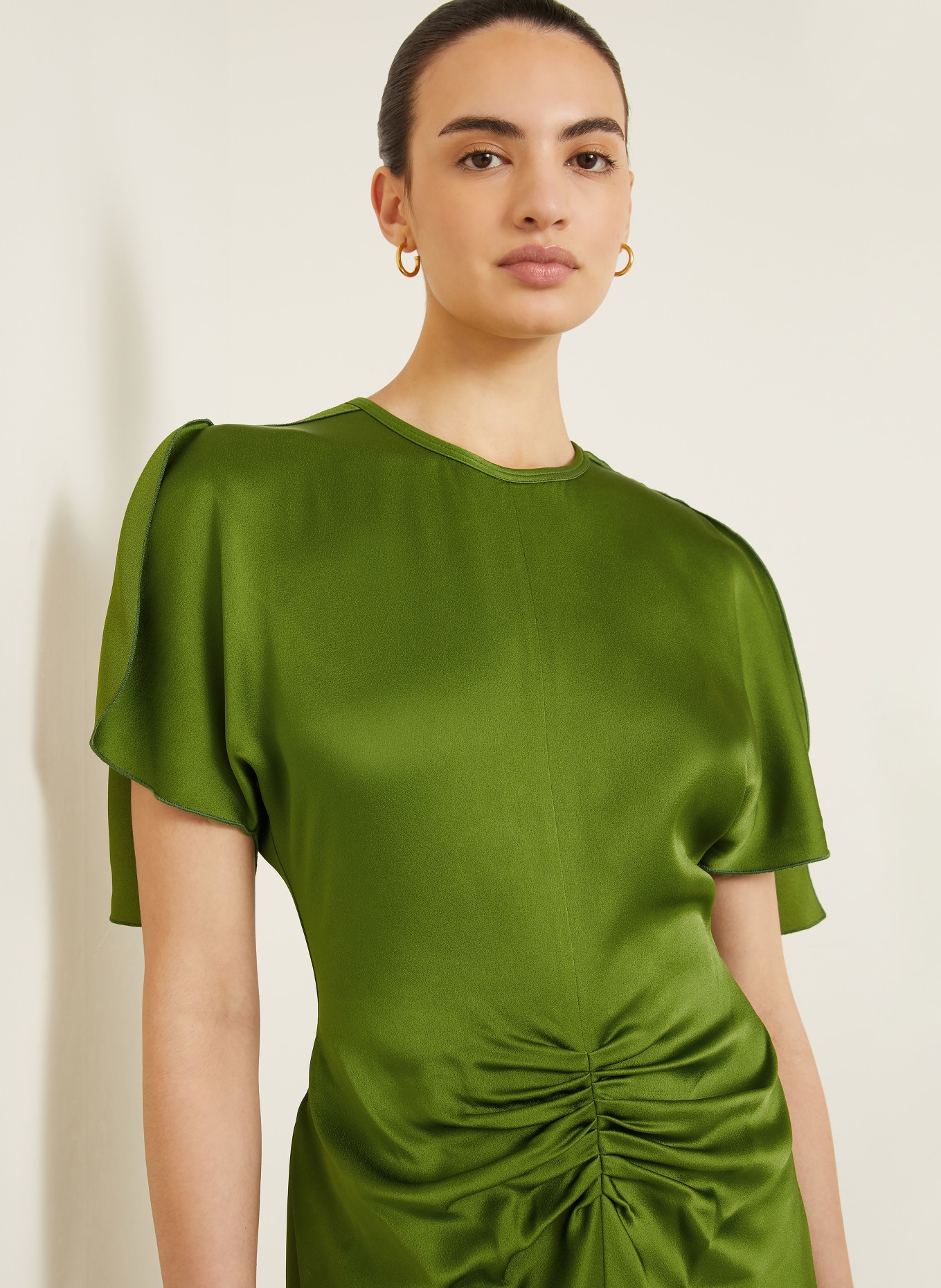 VICTORIA BECKHAM Abendkleid: GRÜN