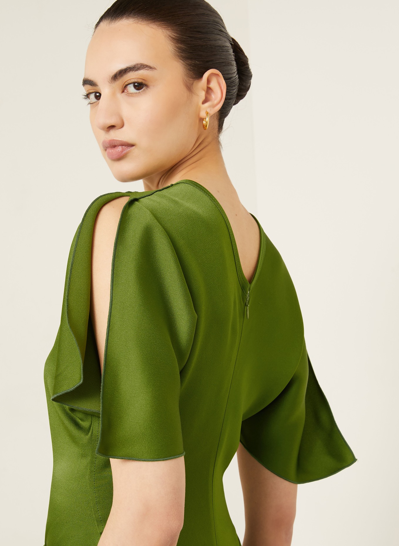 VICTORIA BECKHAM Abendkleid: GRÜN