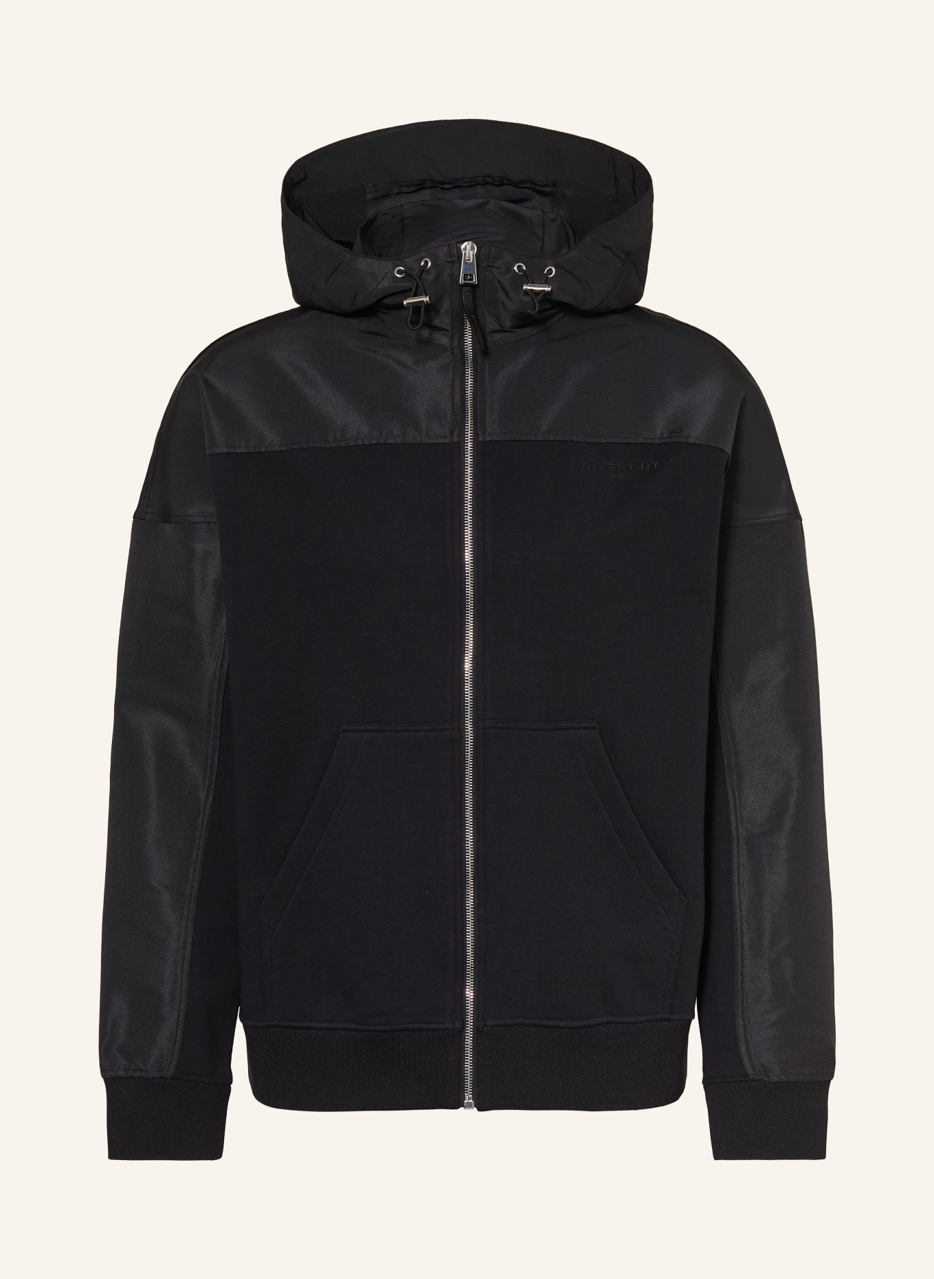 GIVENCHY Jacke im Materialmix: SCHWARZ
