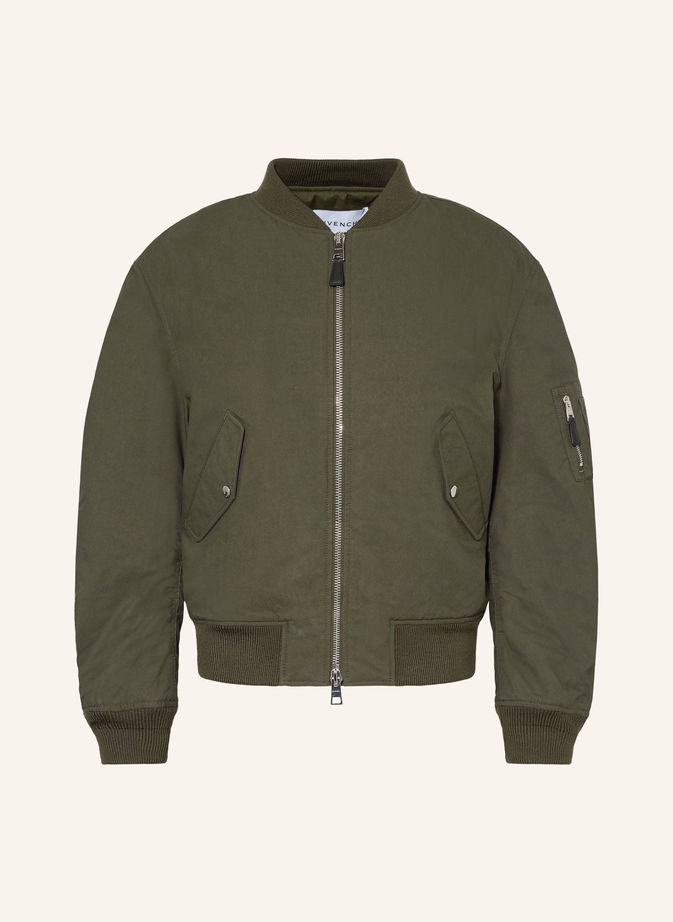GIVENCHY Blouson: KHAKI / SCHWARZ