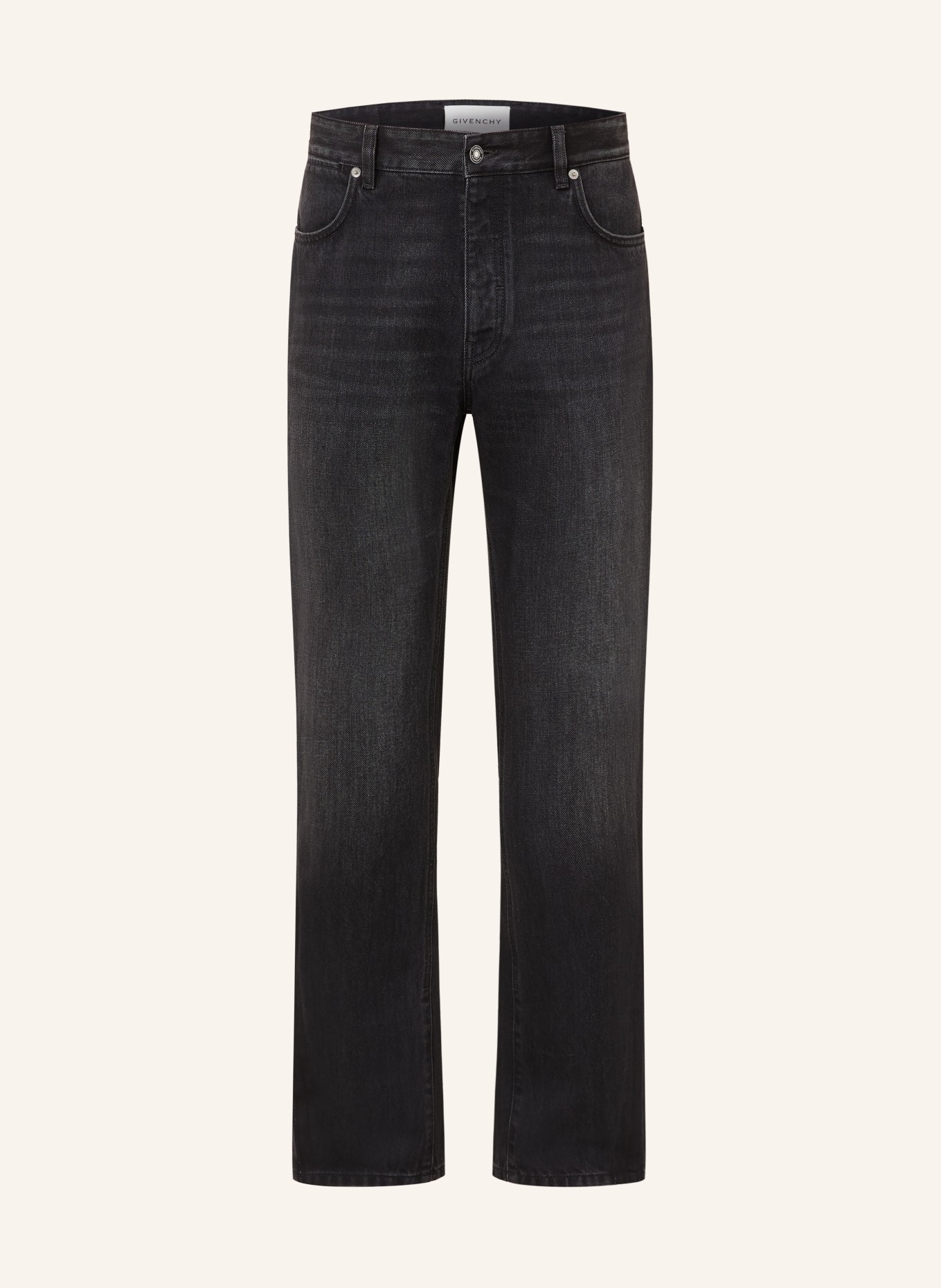 GIVENCHY Straight Fit Jeans: 001 BLACK