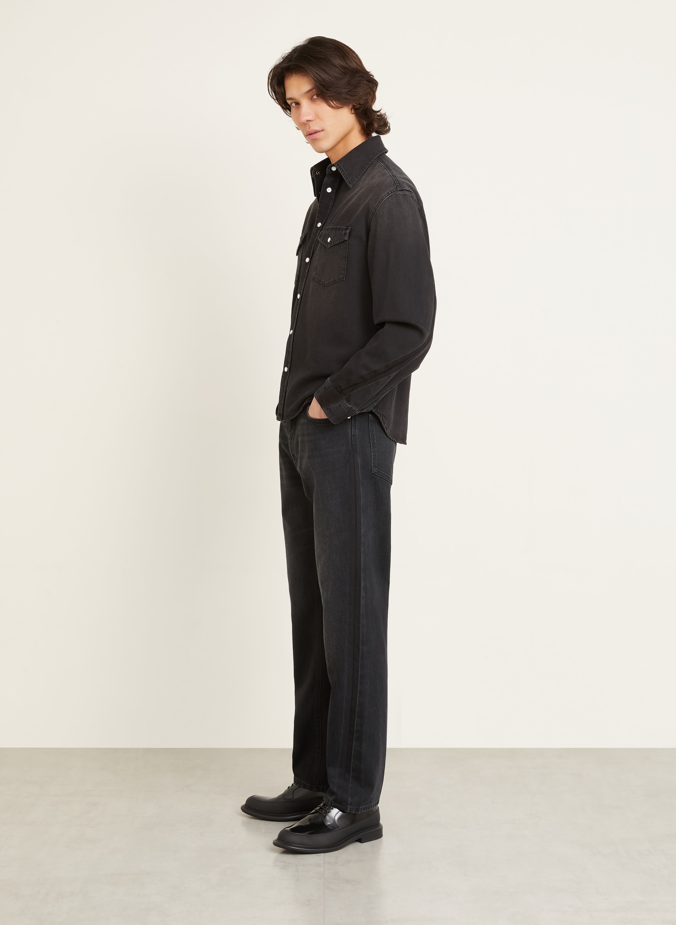 GIVENCHY Straight Fit Jeans: 001 BLACK