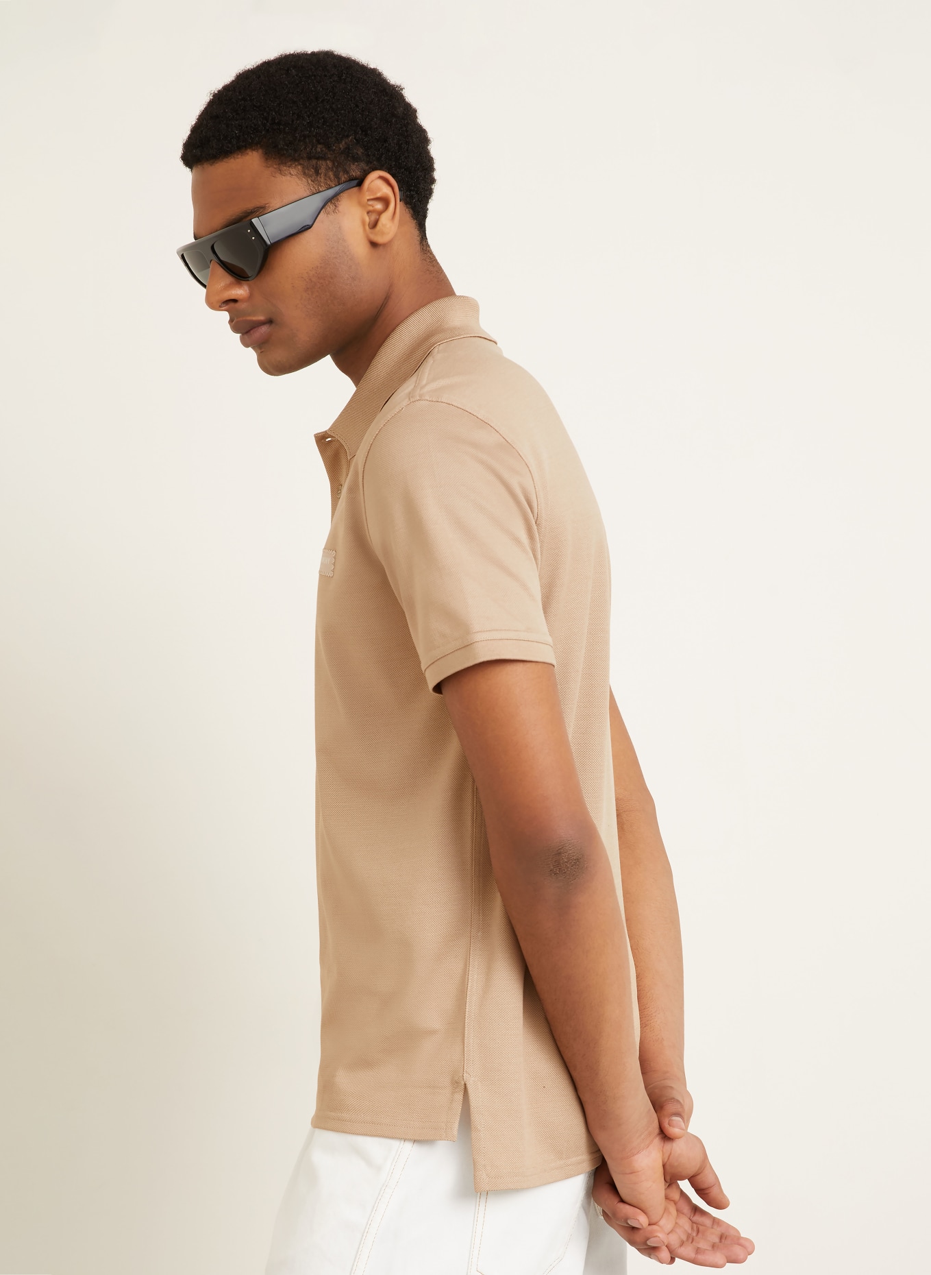 GIVENCHY Piqué-Poloshirt Regular Fit: BEIGE