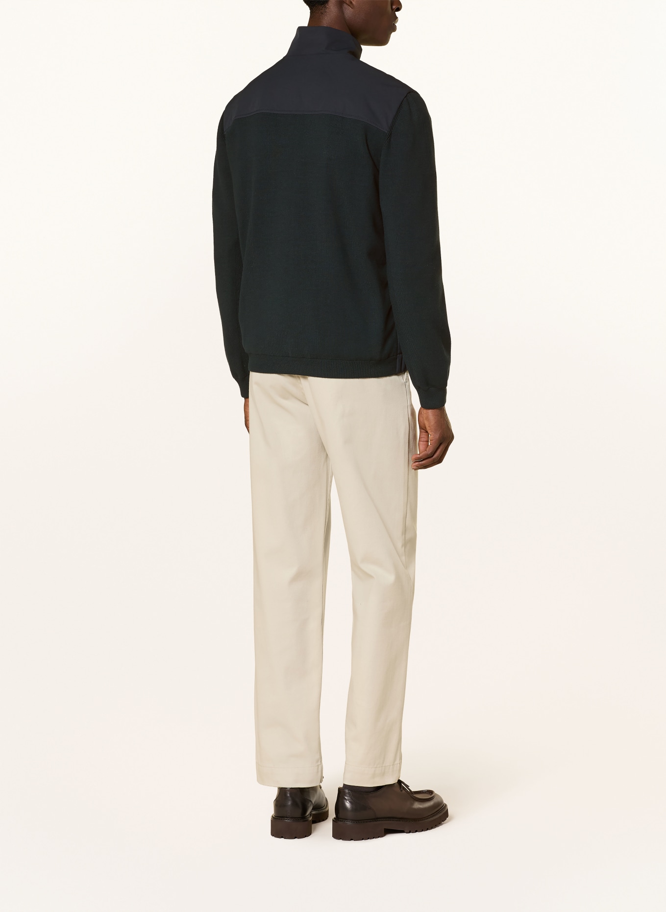 WOOLRICH Jacke im Materialmix: DUNKELBLAU