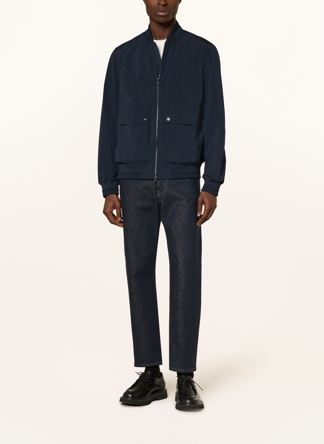 WOOLRICH bundy: TMAVĚ MODRÁ