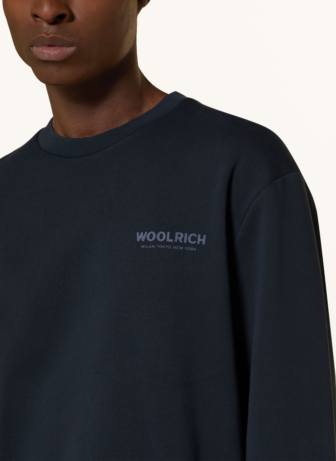WOOLRICH sweatshirt: DARK BLUE