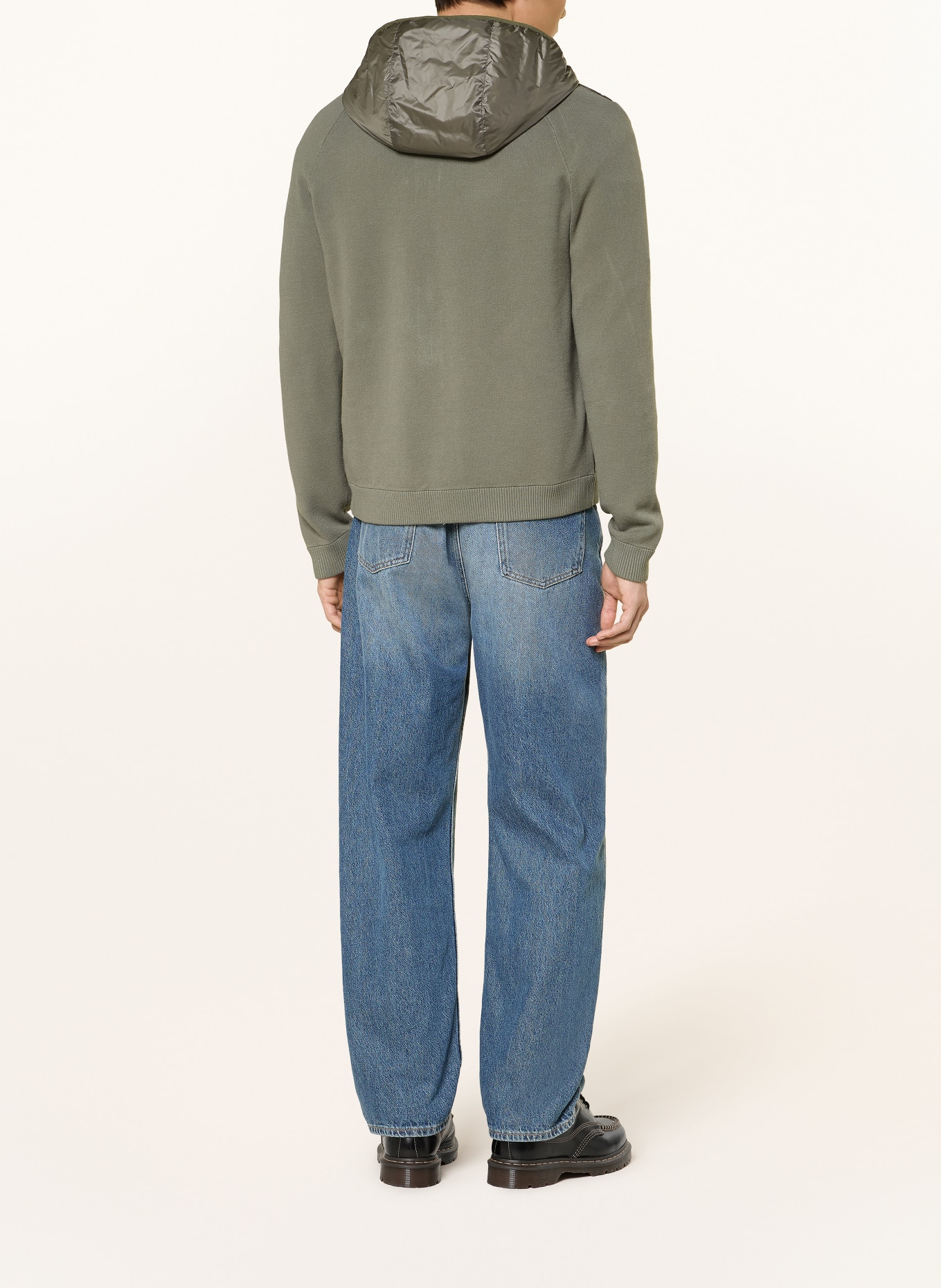 WOOLRICH Daunenjacke ALLEN  im Materialmix: KHAKI