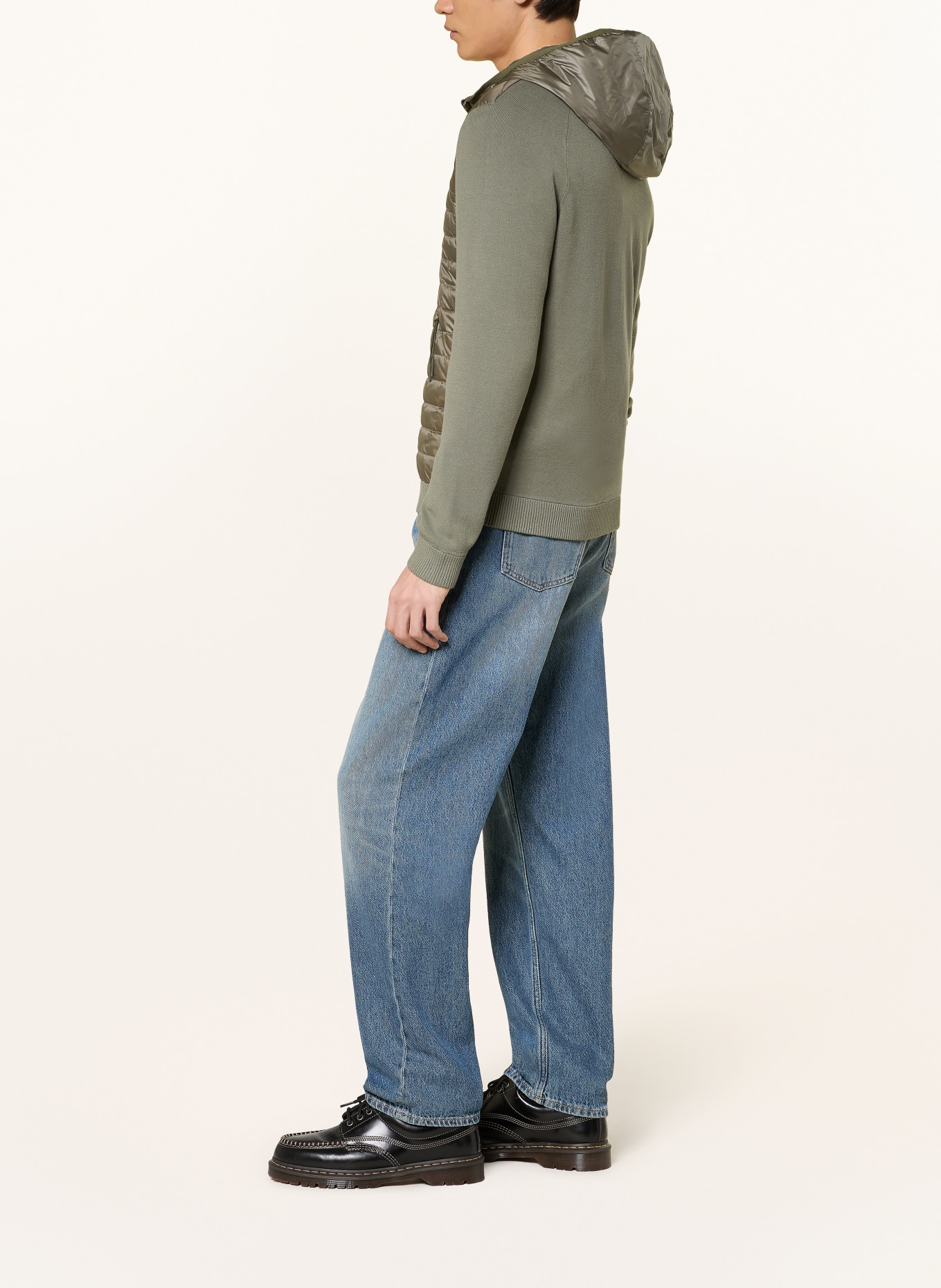 WOOLRICH Daunenjacke ALLEN  im Materialmix: KHAKI