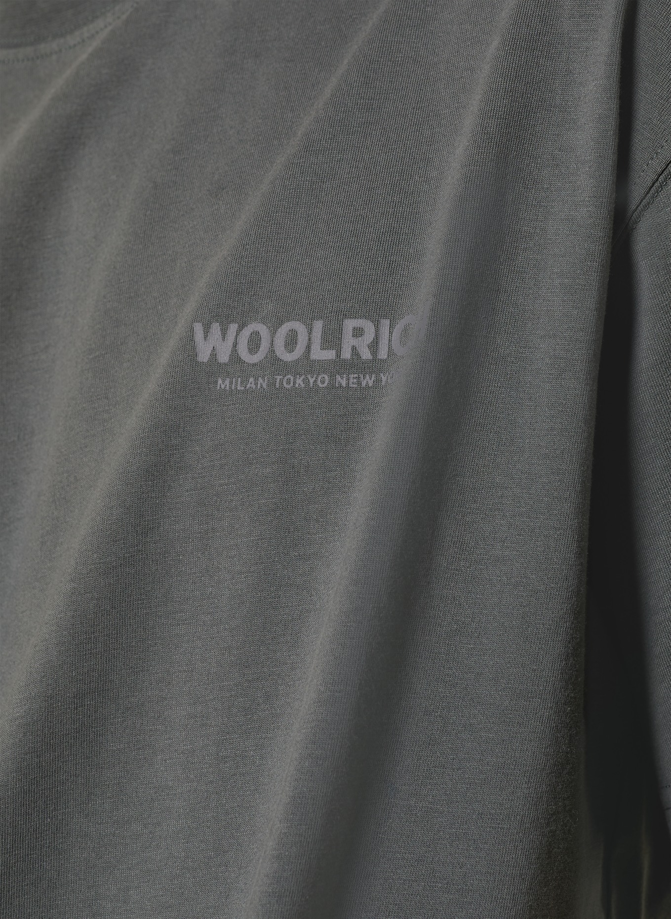 WOOLRICH T-Shirt: DUNKELGRAU