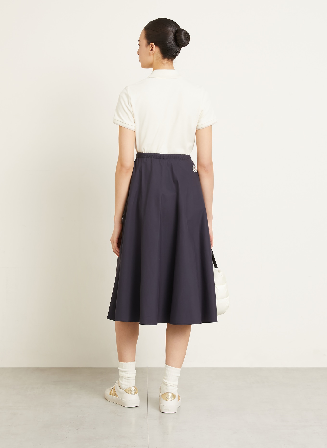 MONCLER Piqué-Poloshirt: ECRU