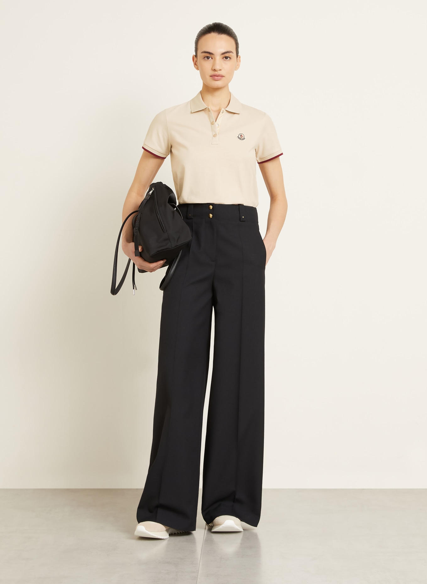 MONCLER Piqué-Poloshirt: BEIGE