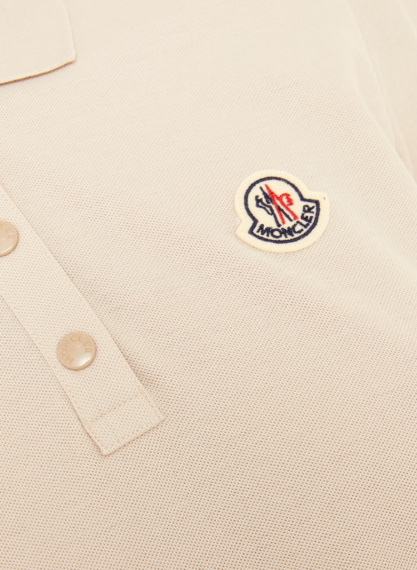 MONCLER Piqué-Poloshirt: BEIGE
