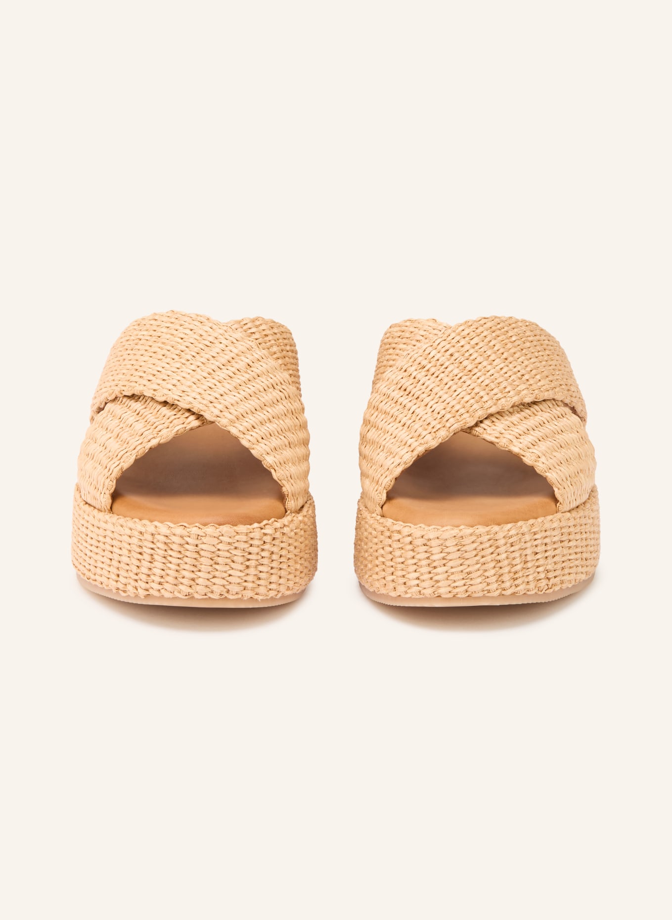 È MIA Platform mules: BEIGE