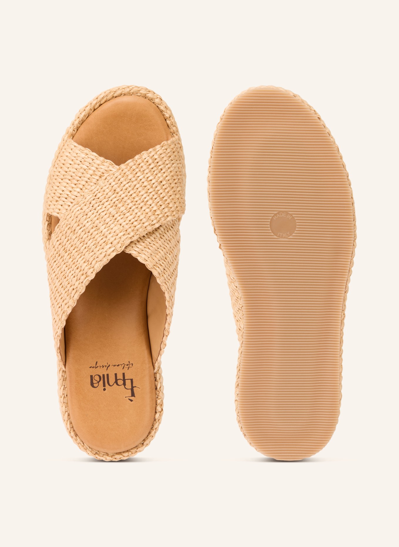 È MIA Platform mules: BEIGE