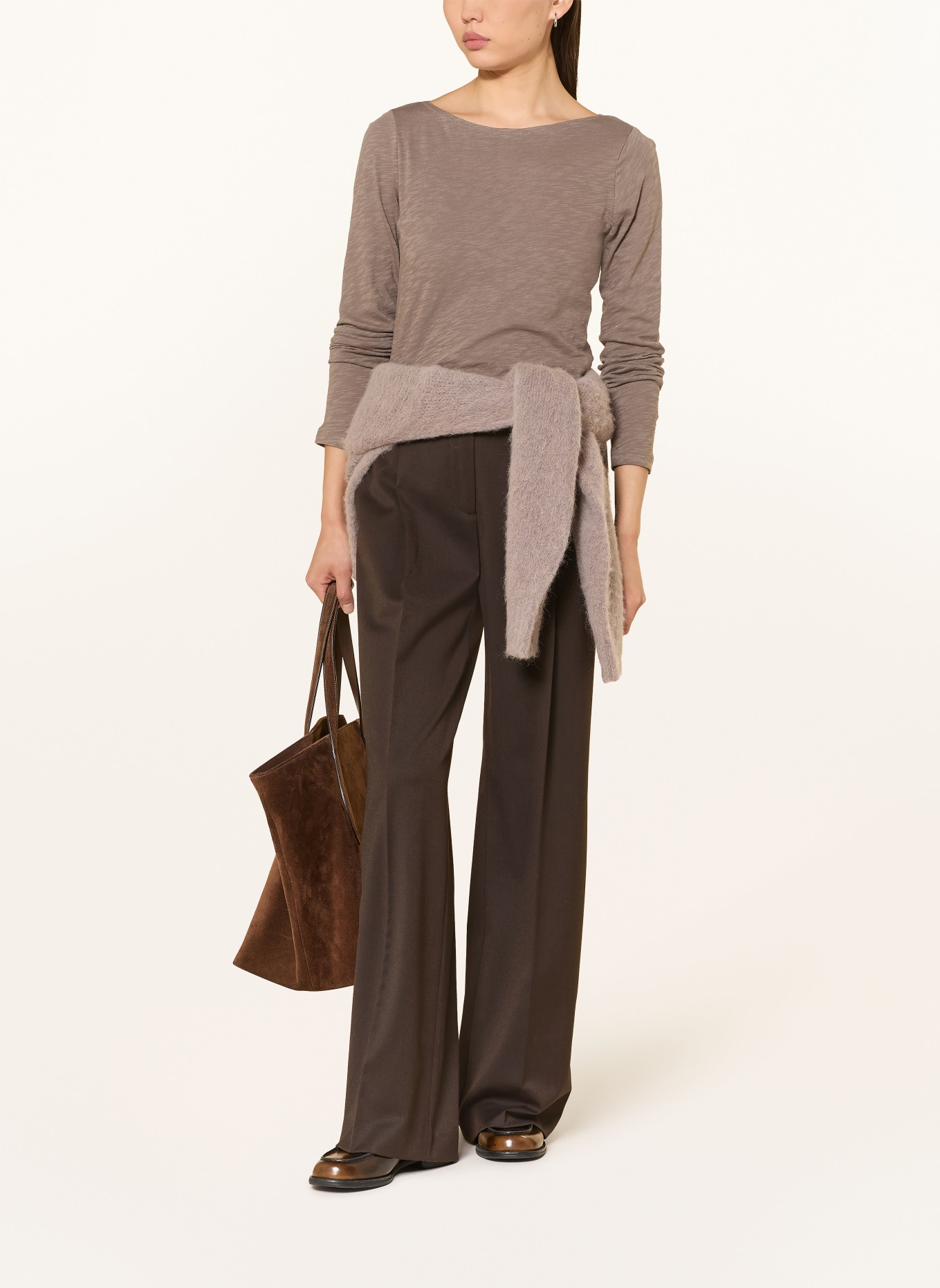 Marc O'Polo Dlouhé rukávy: ČERNOŠEDÁ