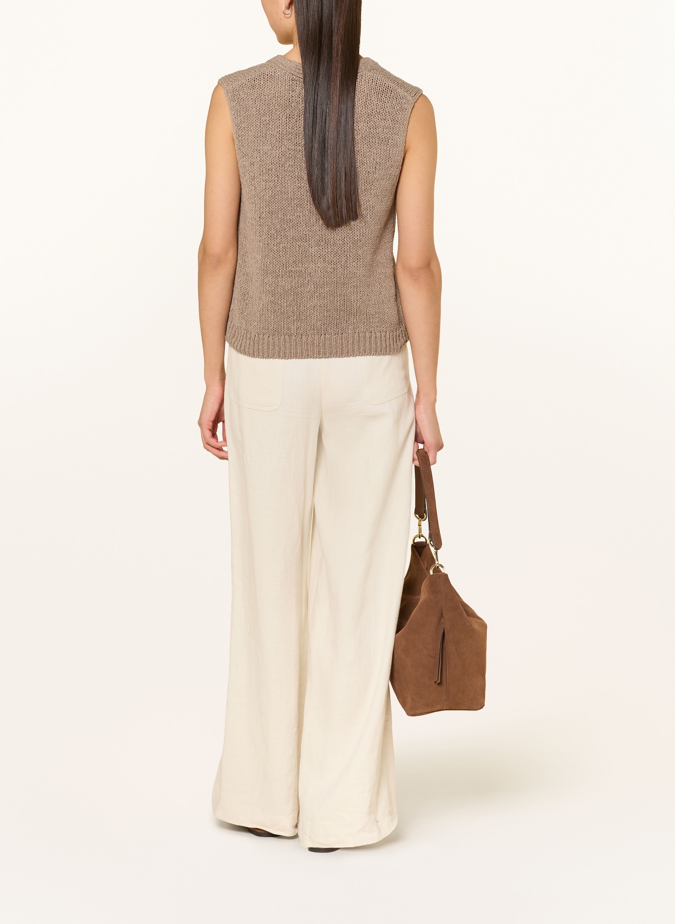 Marc O'Polo gilet en tricot: TAUPE
