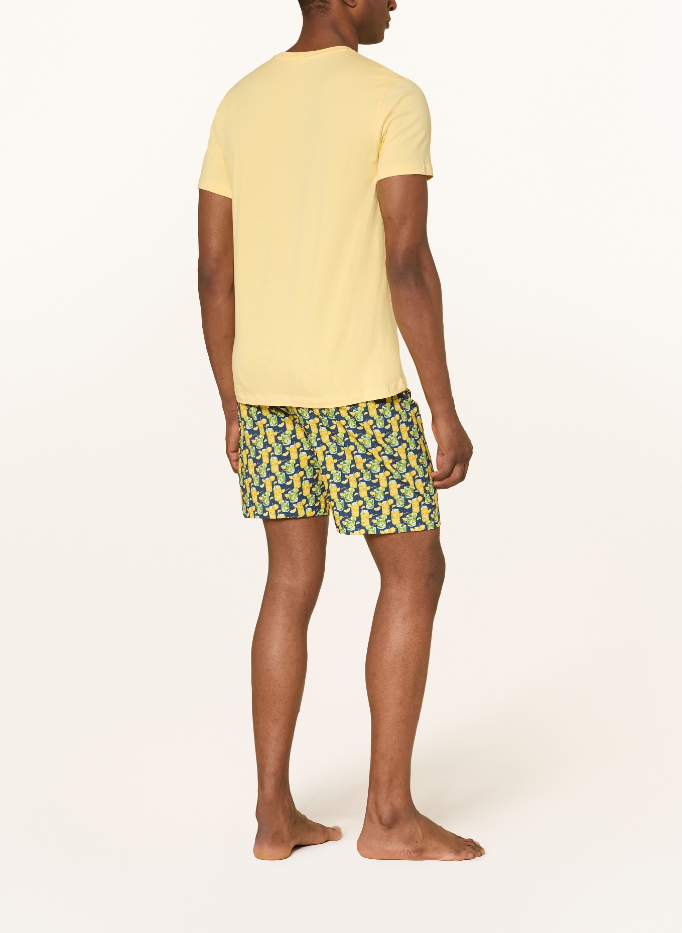 mey Schlafshorts Serie REFRESH BAR: BLAU / GELB / HELLGRÜN