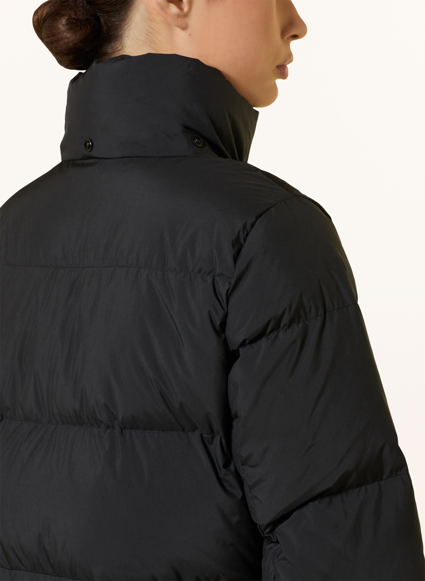 lululemon WUNDER PUFF down coat with detachable hood: BLACK