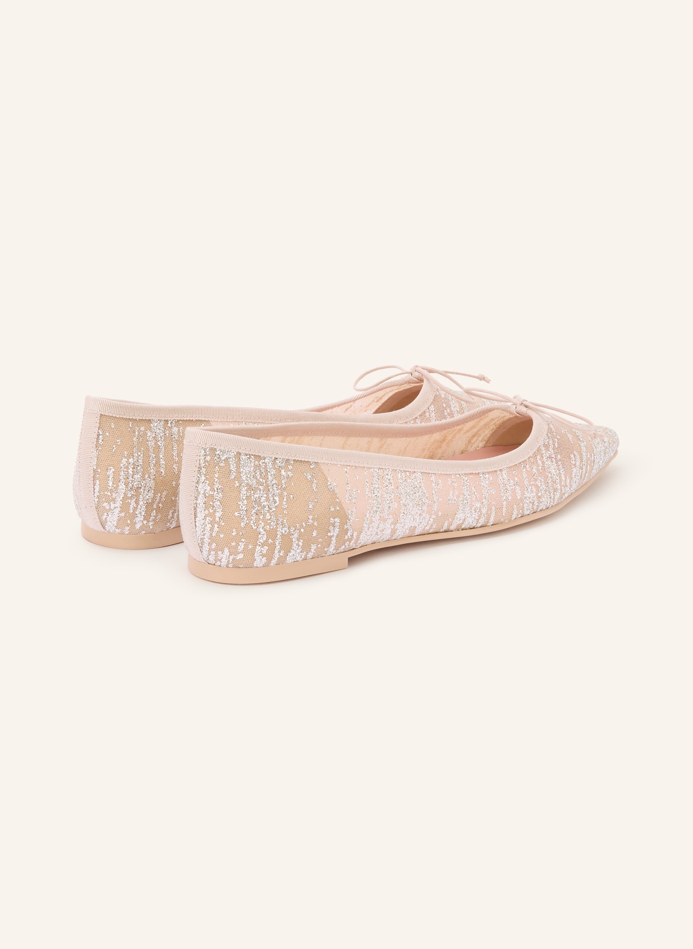 Pretty Ballerinas Ballerinas ELLA mit Glitzergarn: BEIGE