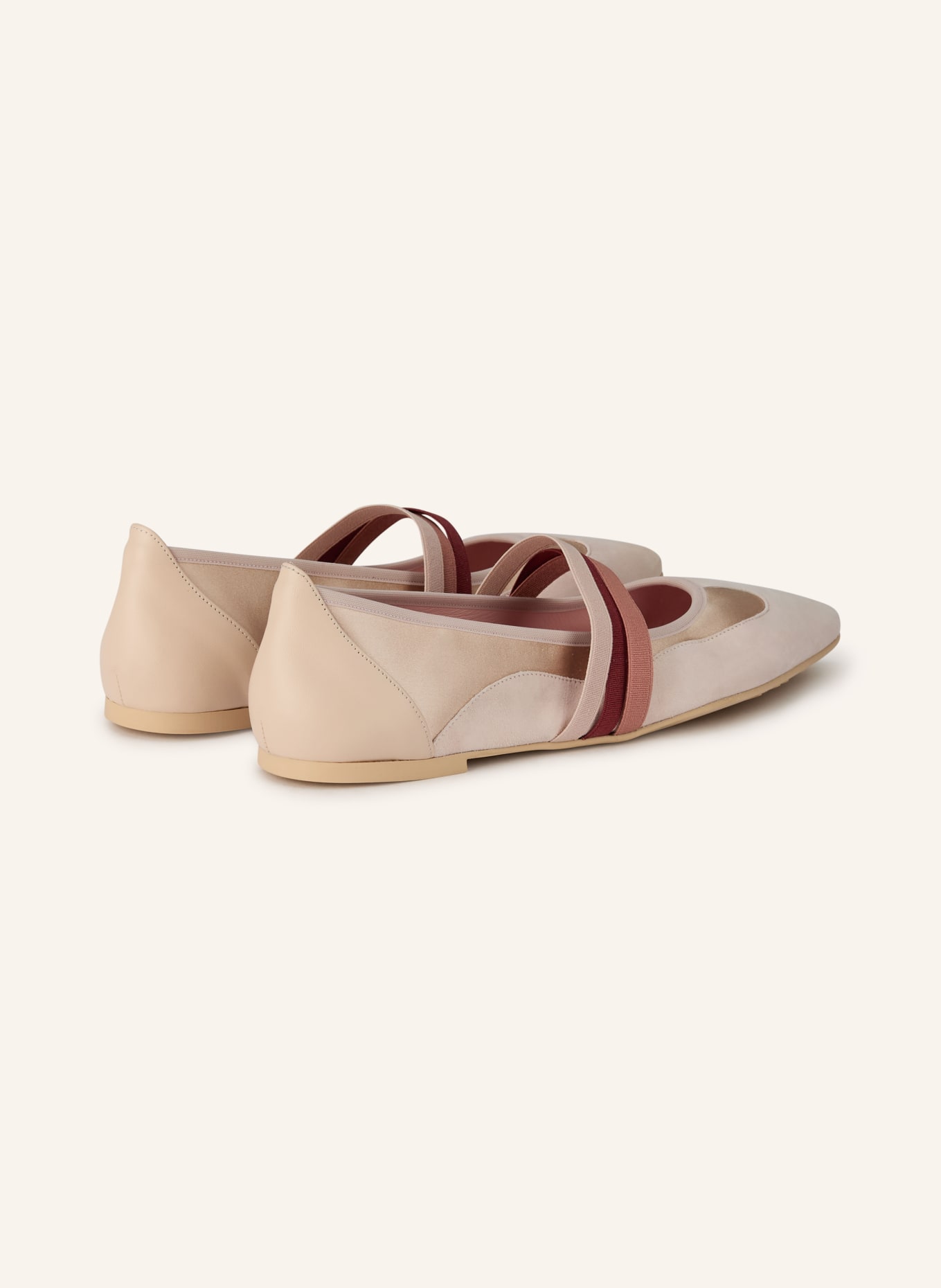 Pretty Ballerinas Mary Jane ballerina flats ANGELIS KASHBA: ROSE / DUSKY PINK