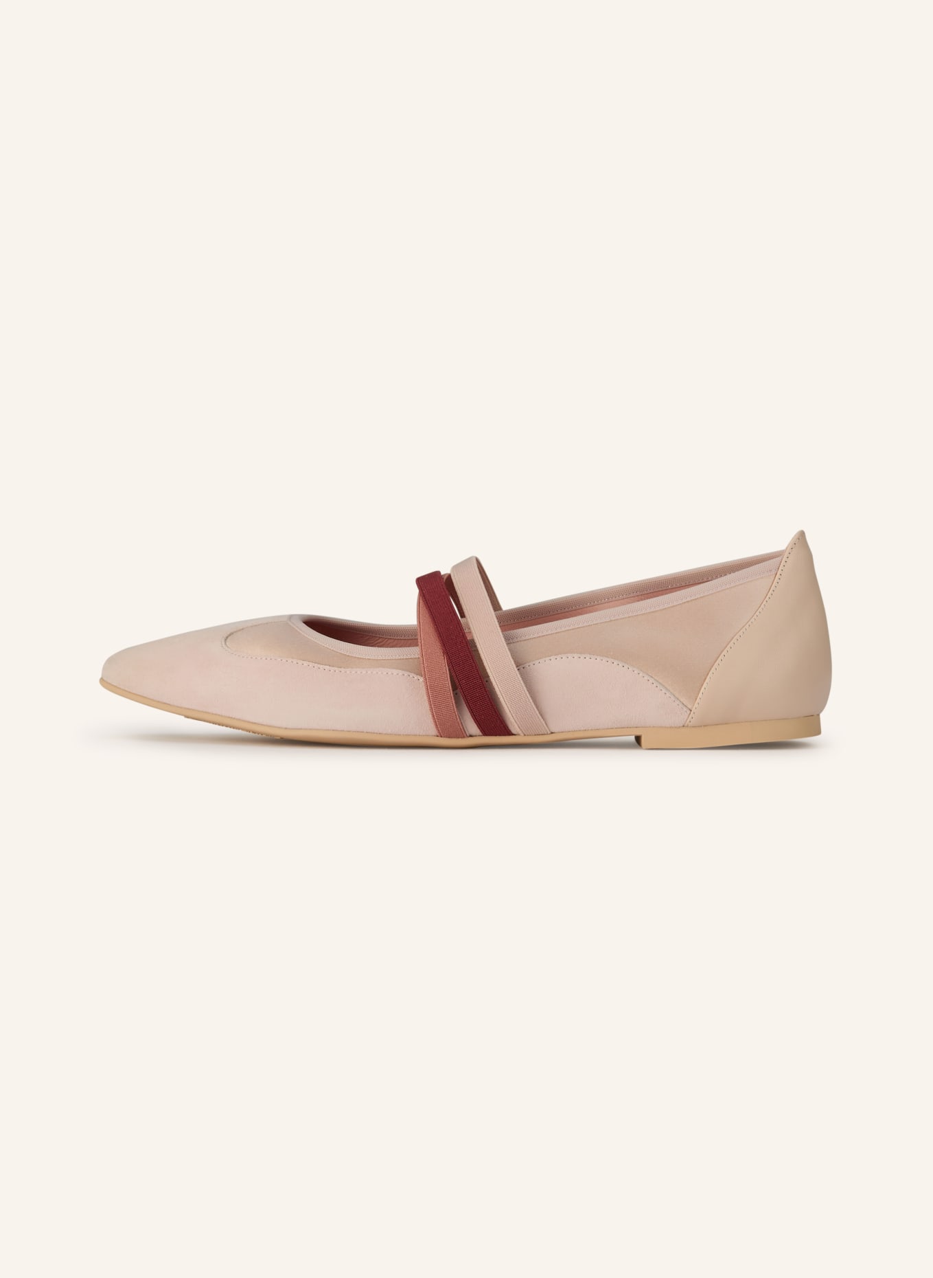 Pretty Ballerinas Mary Jane ballerina flats ANGELIS KASHBA: ROSE / DUSKY PINK