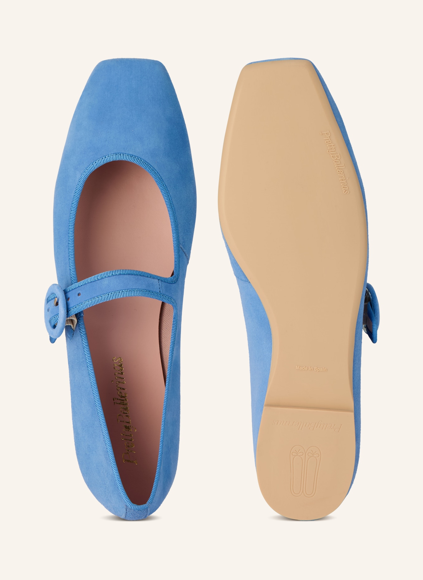 Pretty Ballerinas Baleriny Mary Jane ANGELIS: JASNONIEBIESKI