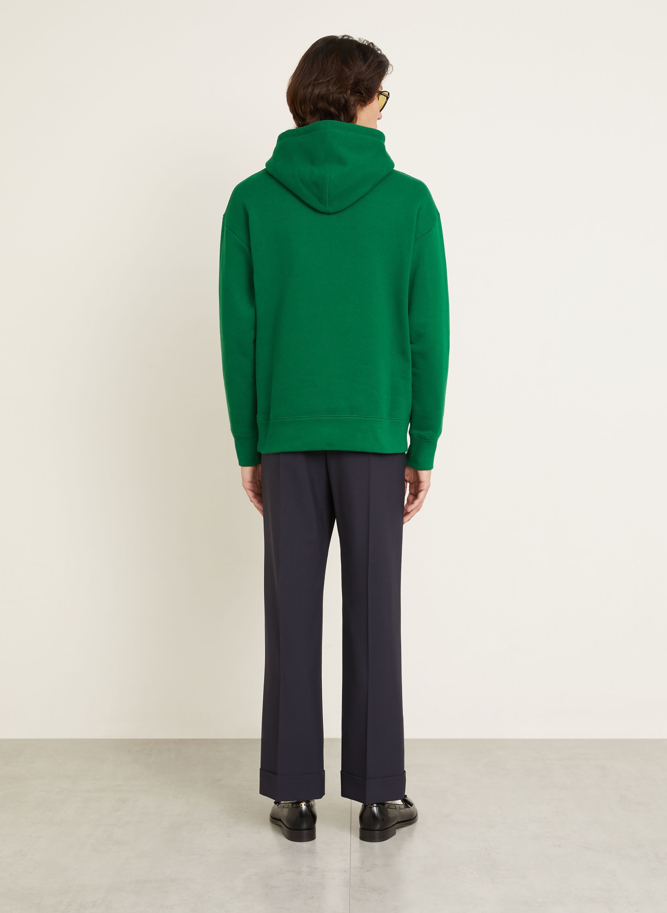 VALENTINO mikina s kapucí: ZELENÁ / REŽNÁ