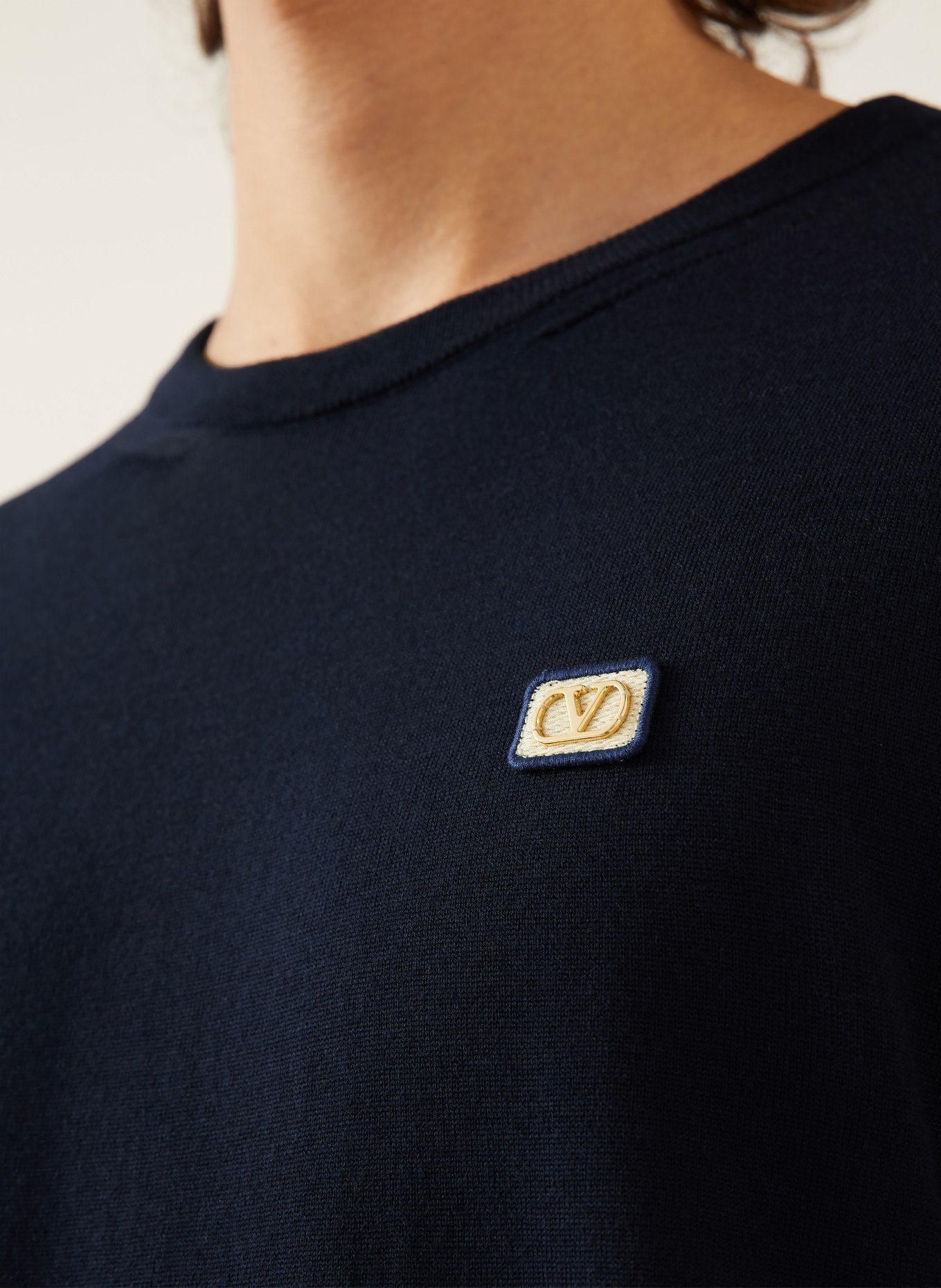 VALENTINO svetr: TMAVĚ MODRÁ