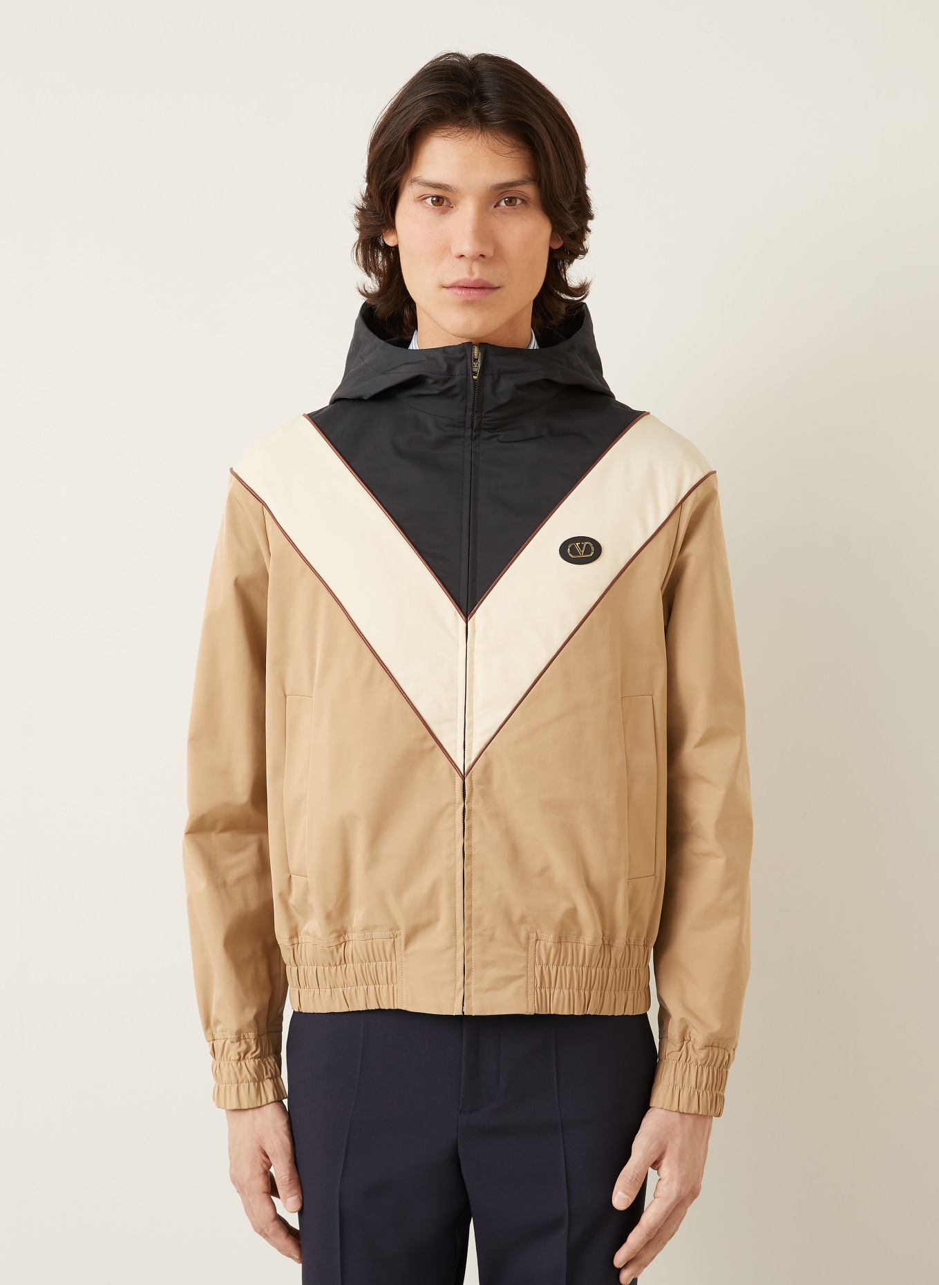 VALENTINO Blouson: CAMEL / BEIGE / SCHWARZ