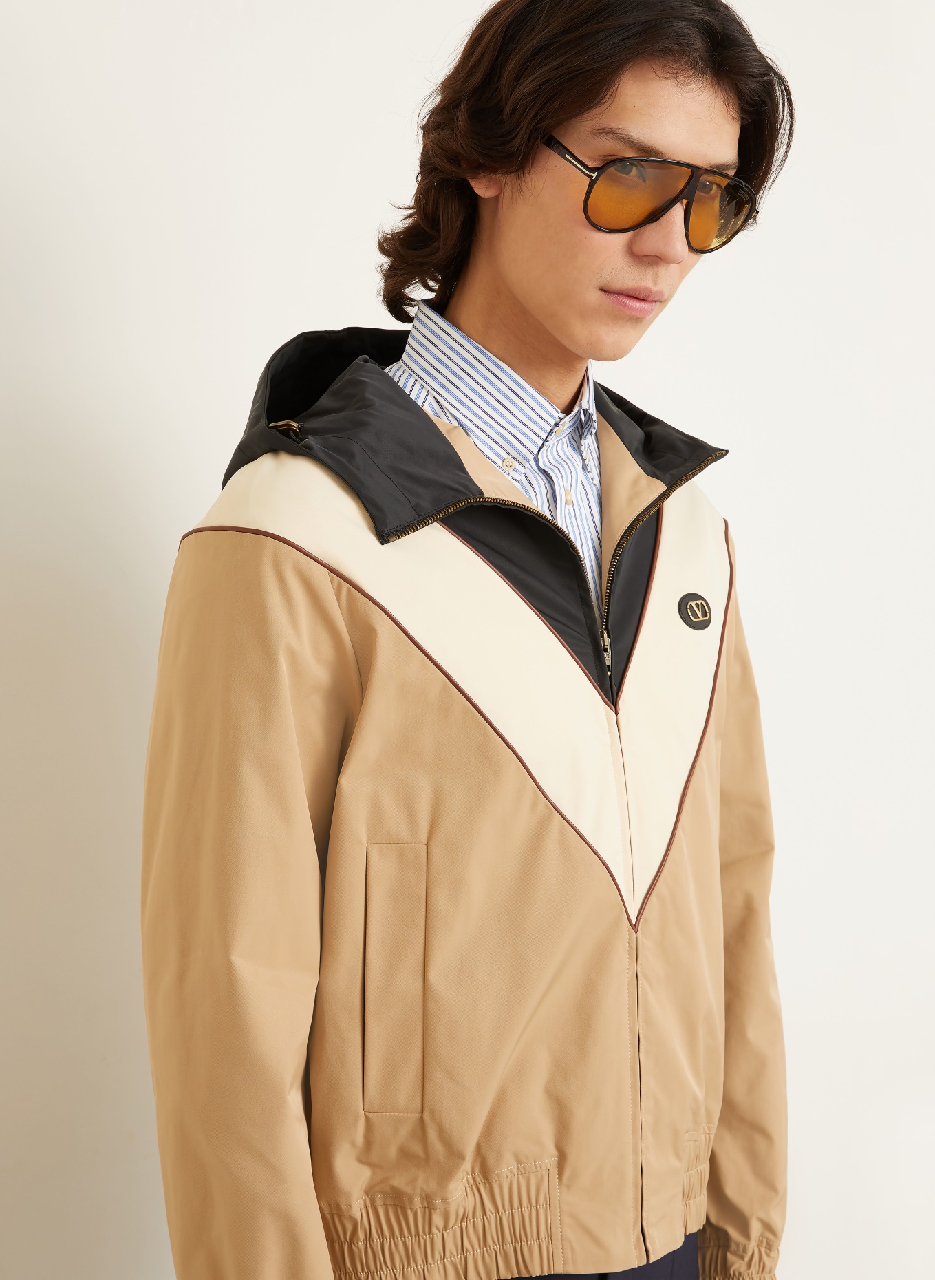VALENTINO Blouson: CAMEL / BEIGE / SCHWARZ