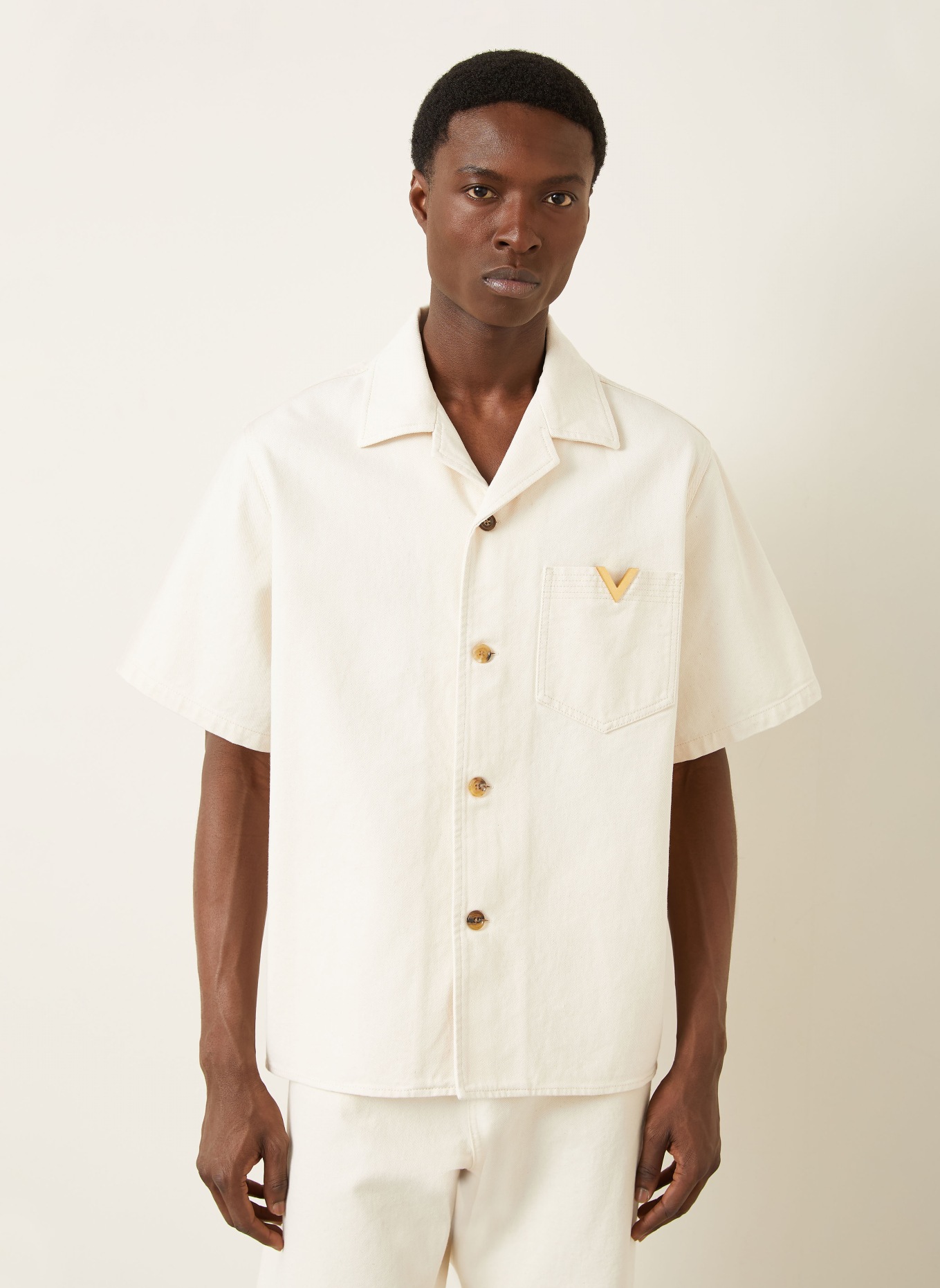 VALENTINO Resorthemd Comfort Fit: CREME