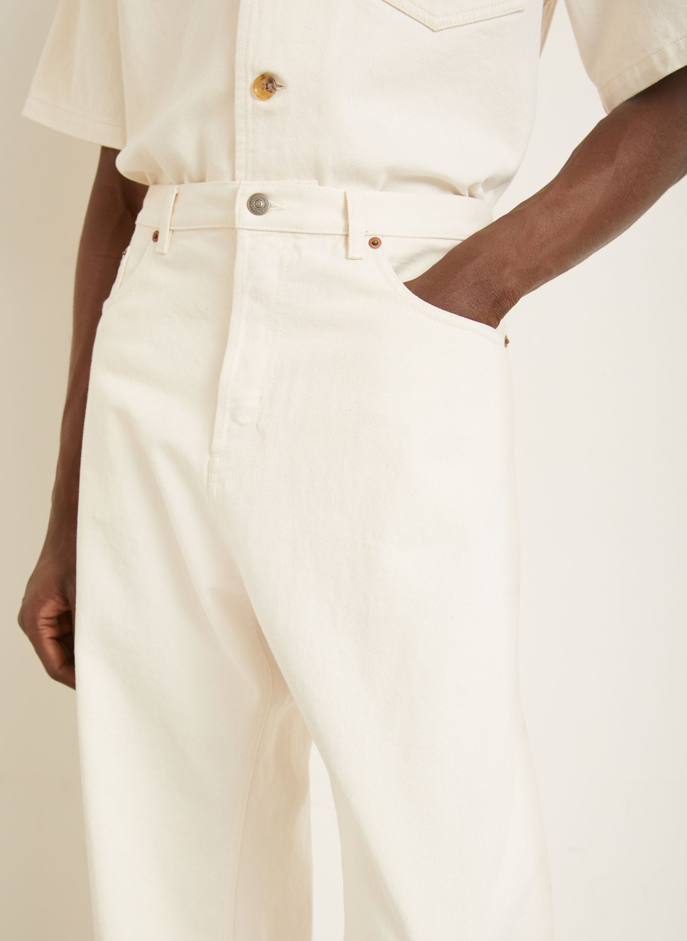 VALENTINO Jeans Regular Fit: CREME