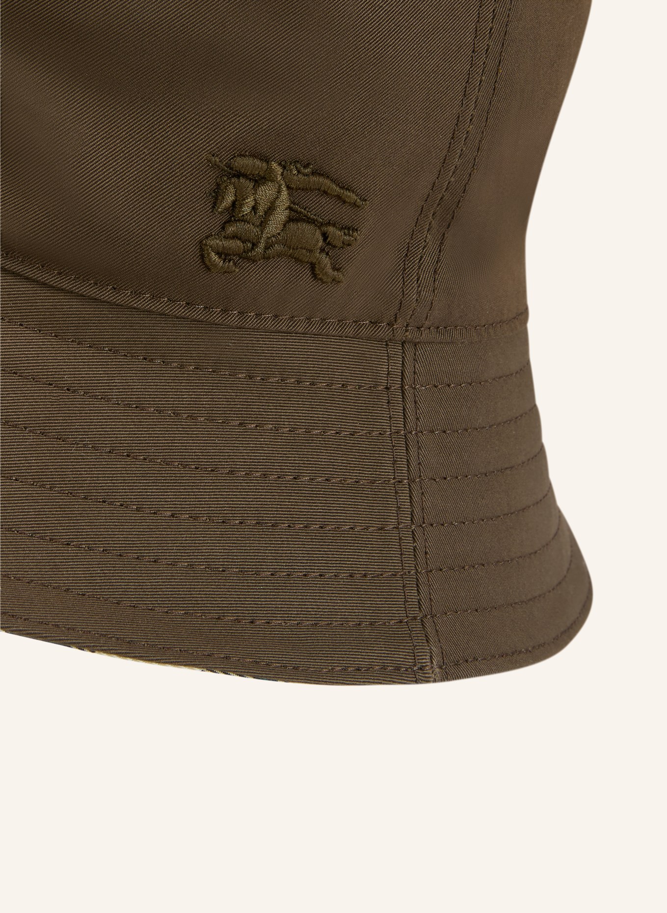 BURBERRY Bucket-Hat GABARDINE: KHAKI / BEIGE / SCHWARZ